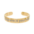 Engraved Gold Cuff Bracelet — Customizable Personalized Bracelet — Birthday & Valentine's Day Gift for Her | Mother's Day | Christmas | Wedding Gift