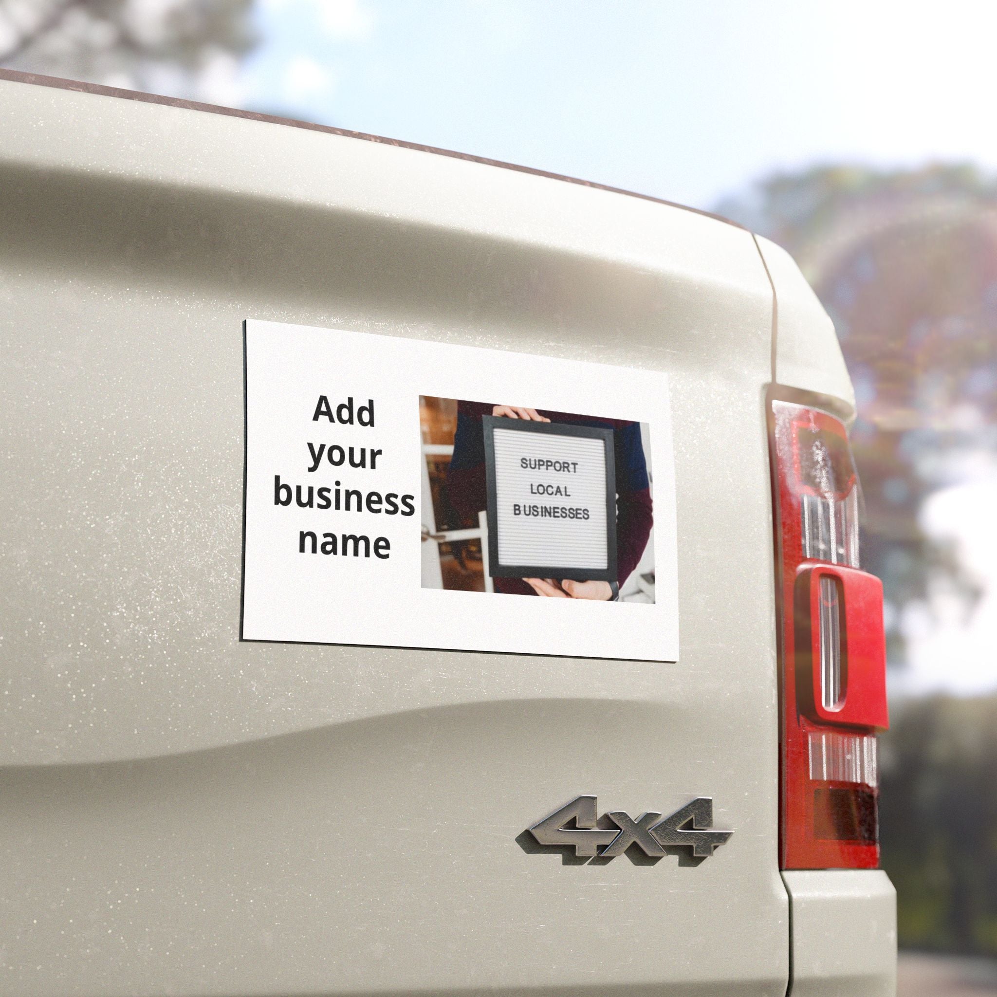 Custom Car Magnet — "Print It Your Way" Magnetic Vehicle Sign