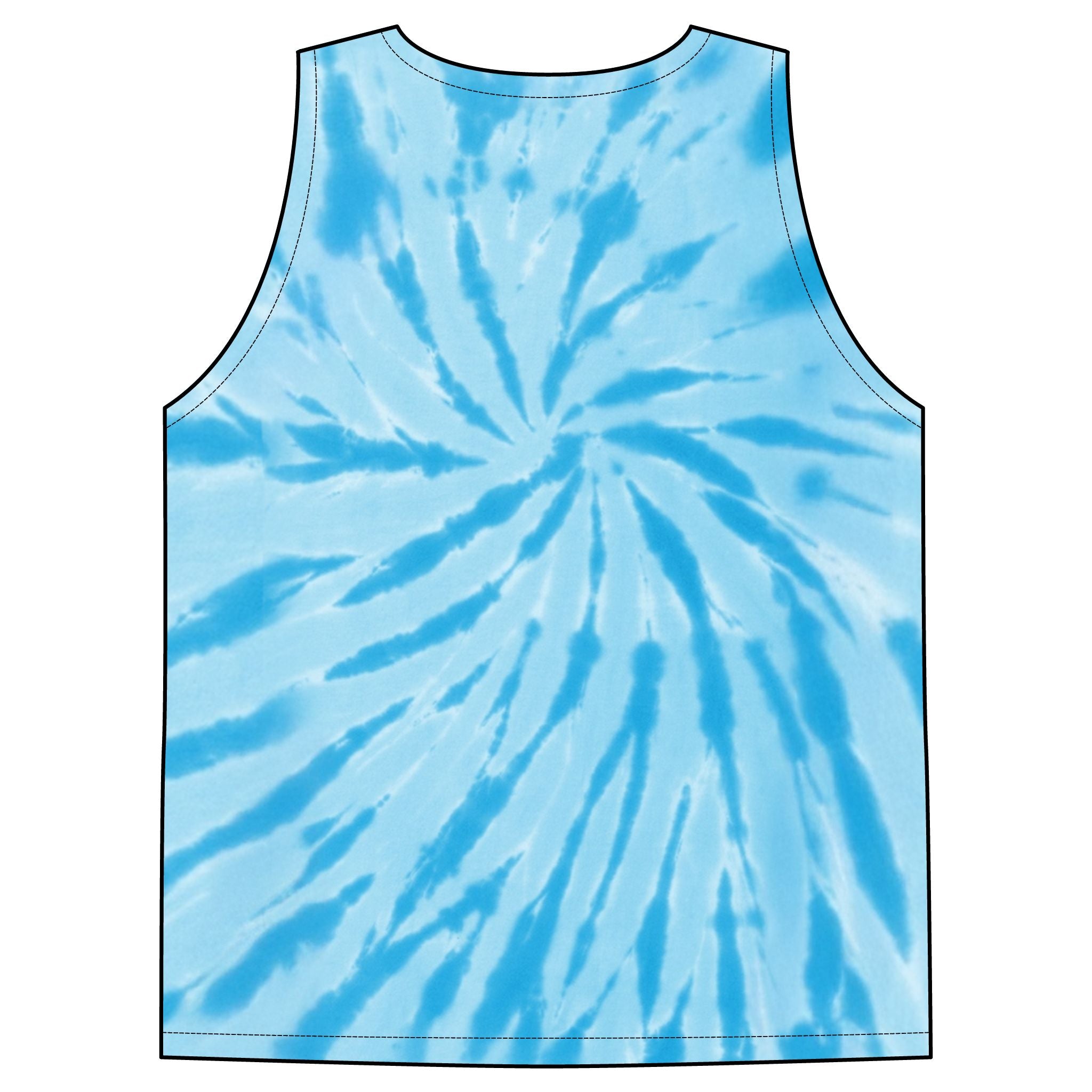 Custom Tie-Dye Tank Top — Personalized Photo & Text Summer Top