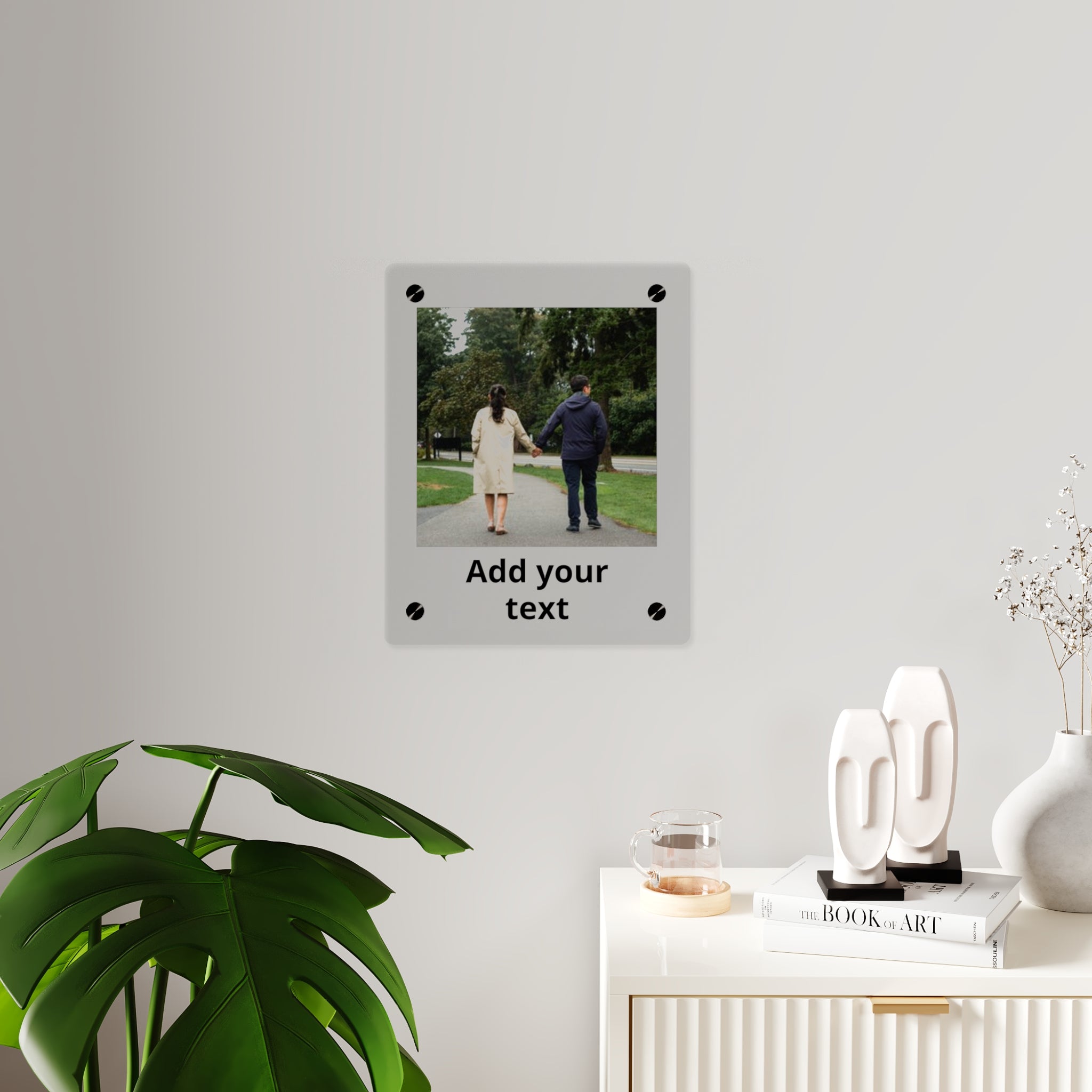 Personalized Acrylic Wall Art Panel — Custom Photo & Text Plaque