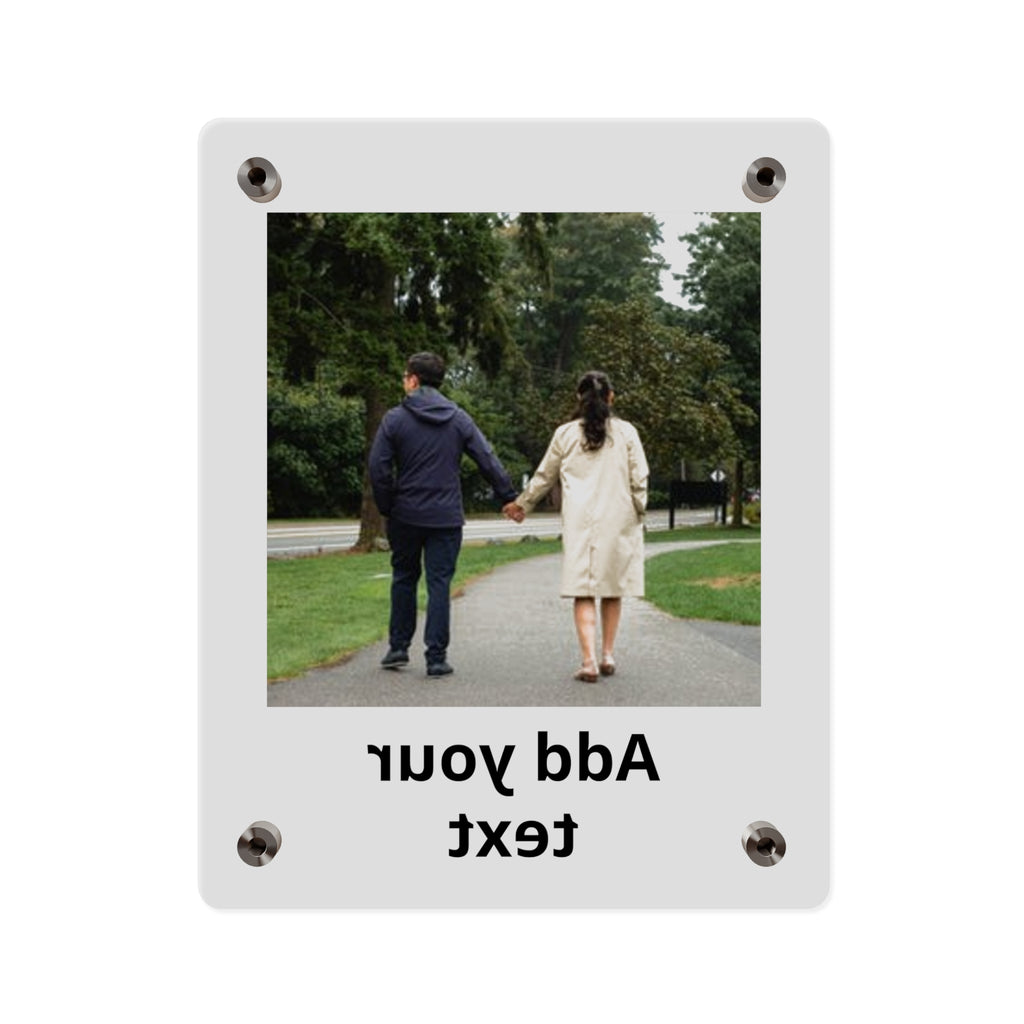 Personalized Acrylic Wall Art Panel — Custom Photo & Text Plaque