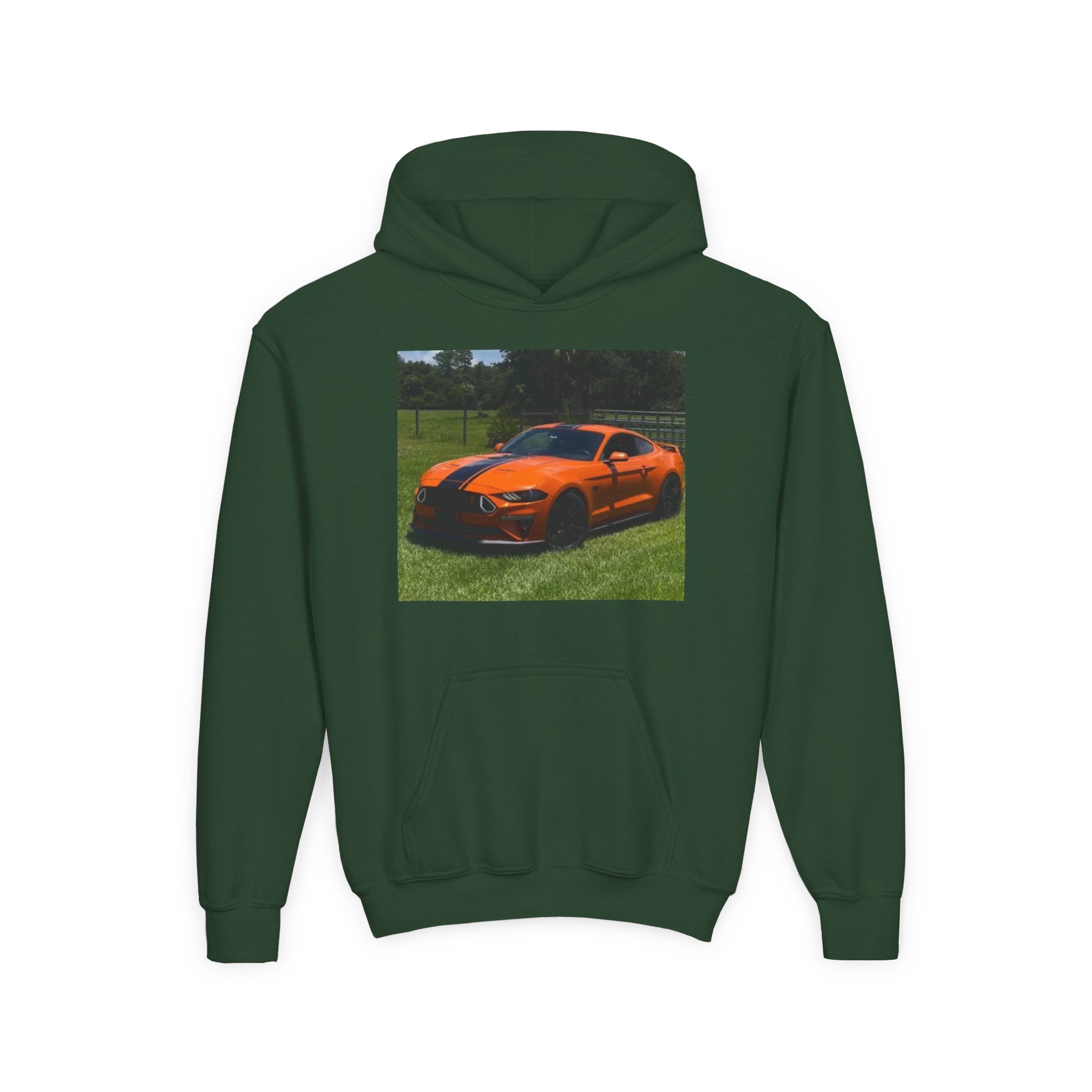 Youth Car Hoodie – Customizable Sports Car Photo Hooded Sweatshirt