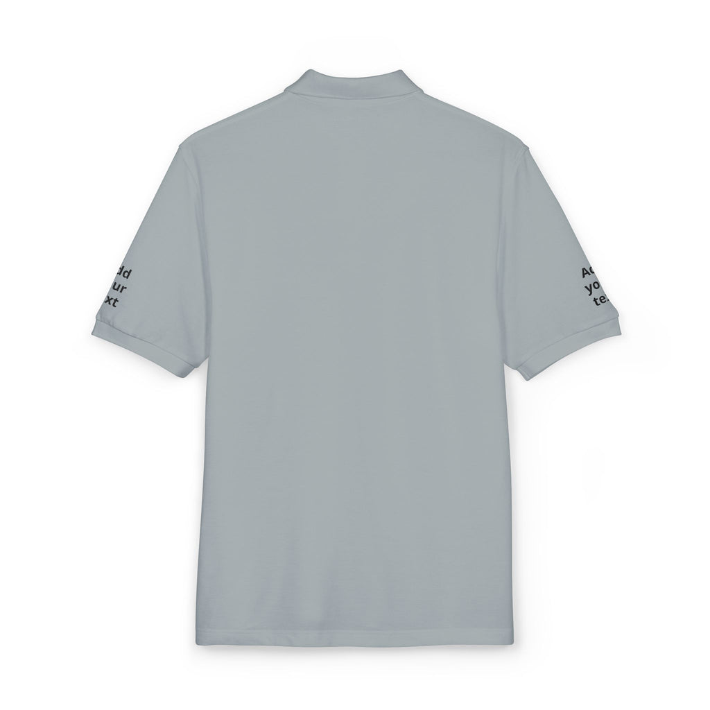 Embroidered Custom Polo Shirt — Add Your Text Personalized Work & Team Polo