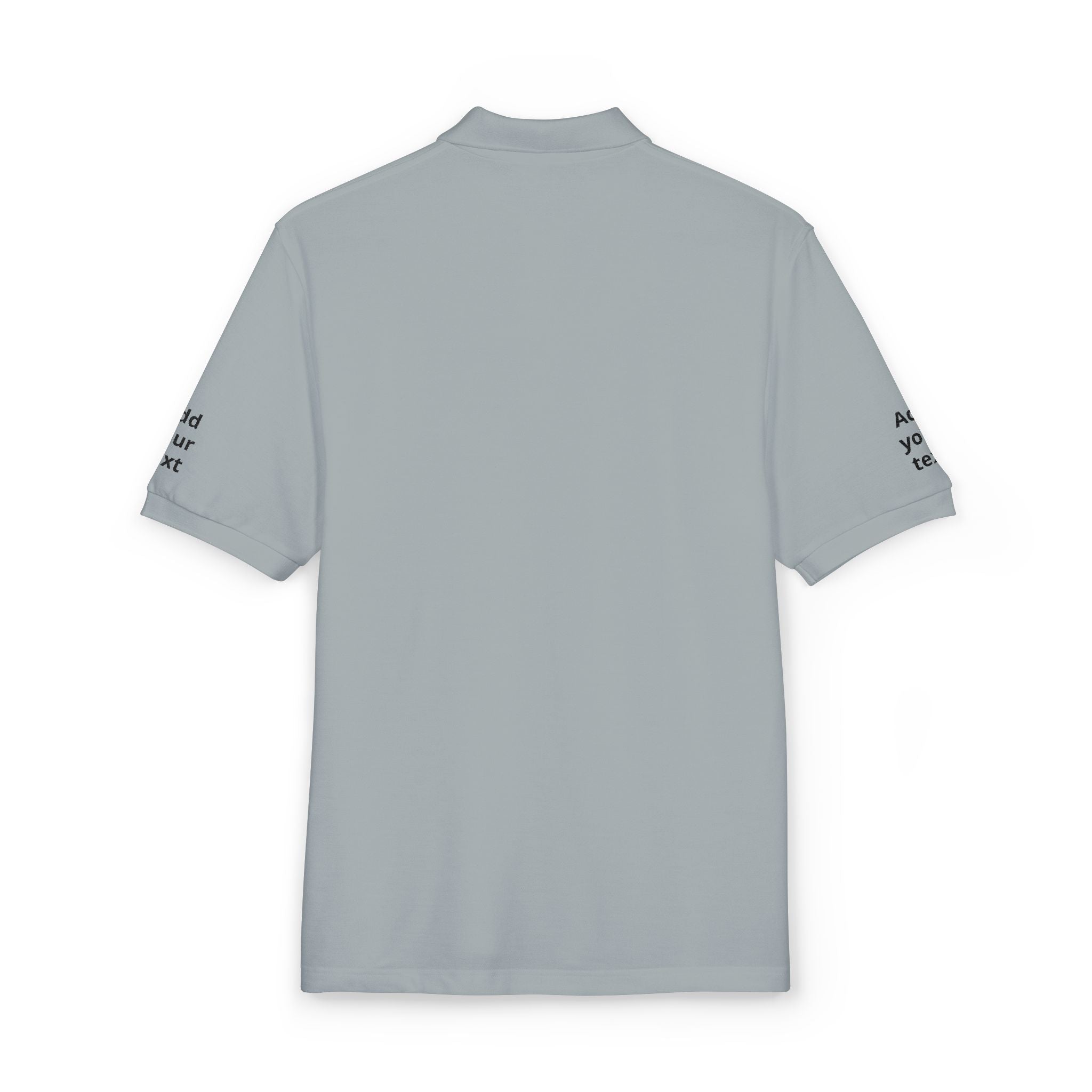 Embroidered Custom Polo Shirt — Add Your Text Personalized Work & Team Polo