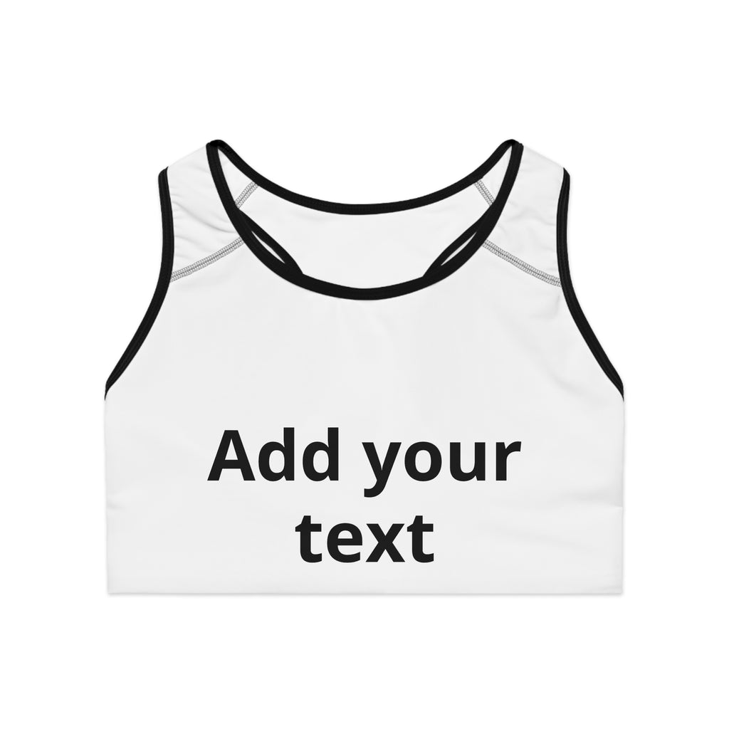 Customizable Sports Bra — 'Print it your way' Adjustable Activewear — Custom Fundraiser & Event Gear for Marathons & Nonprofits
