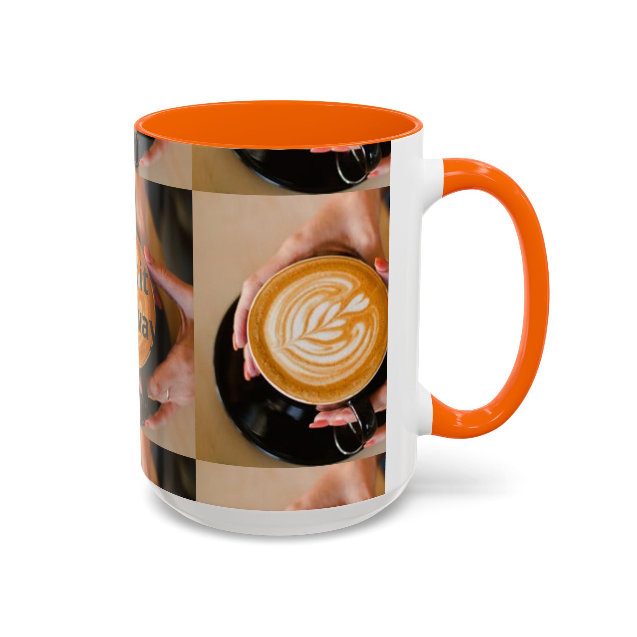 Latte Art Coffee Mug — Barista Hands Holding Latte (11/15 oz)