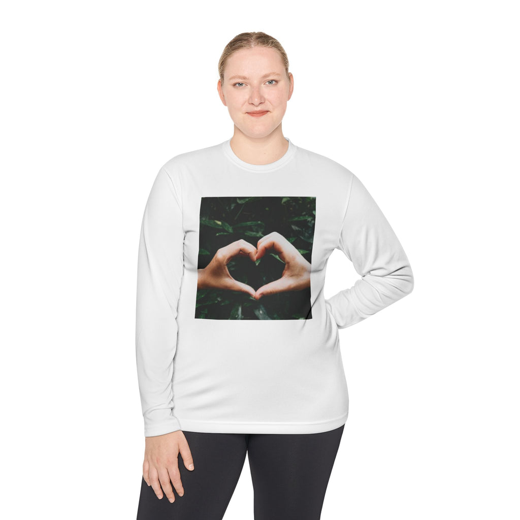 Long Sleeve Tee — Heart Hands Photo Print