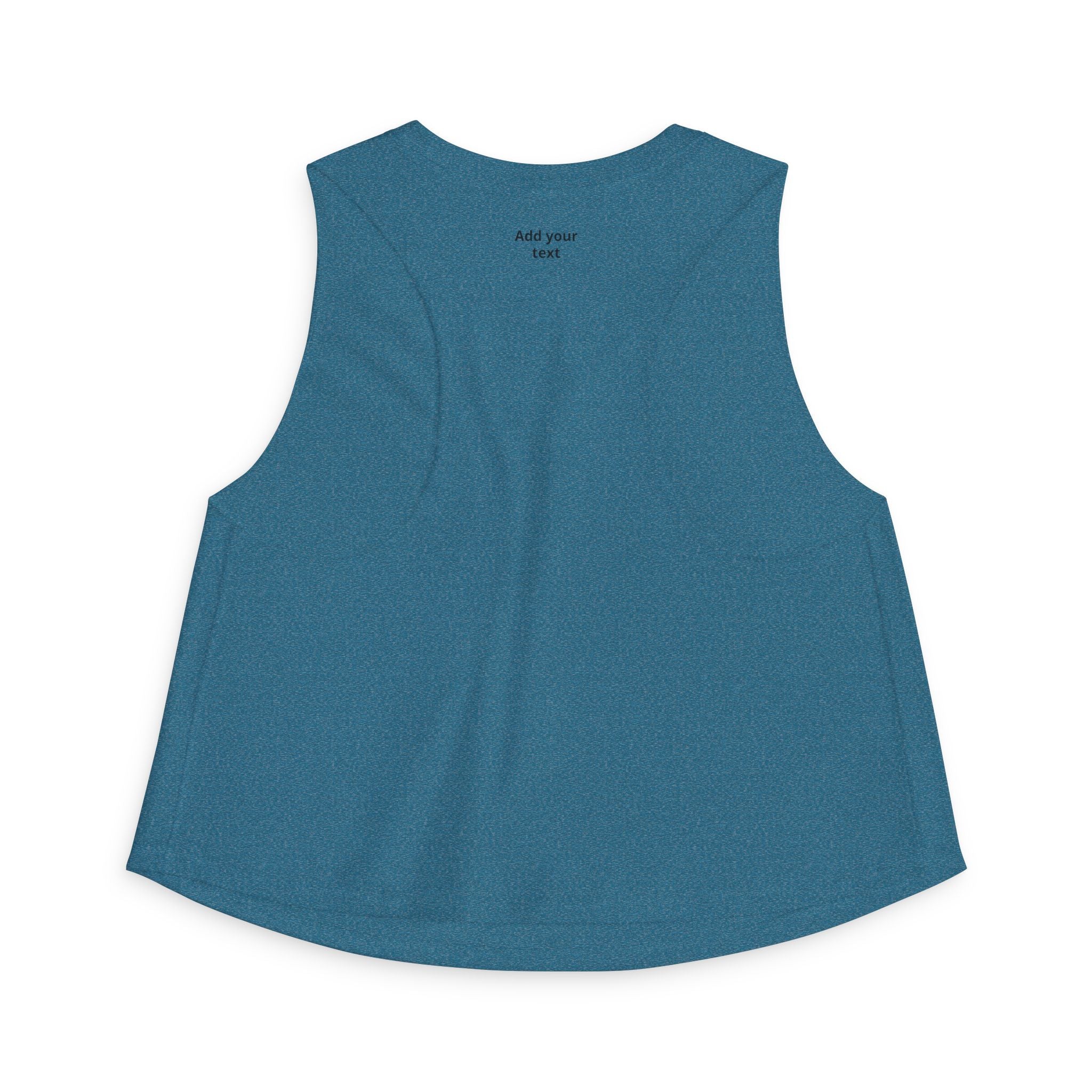 Custom Heart Arrow Crop Top — Add Your Text Personalizable Women's Tank — Valentine's Day & Fundraiser Event Gift for Her