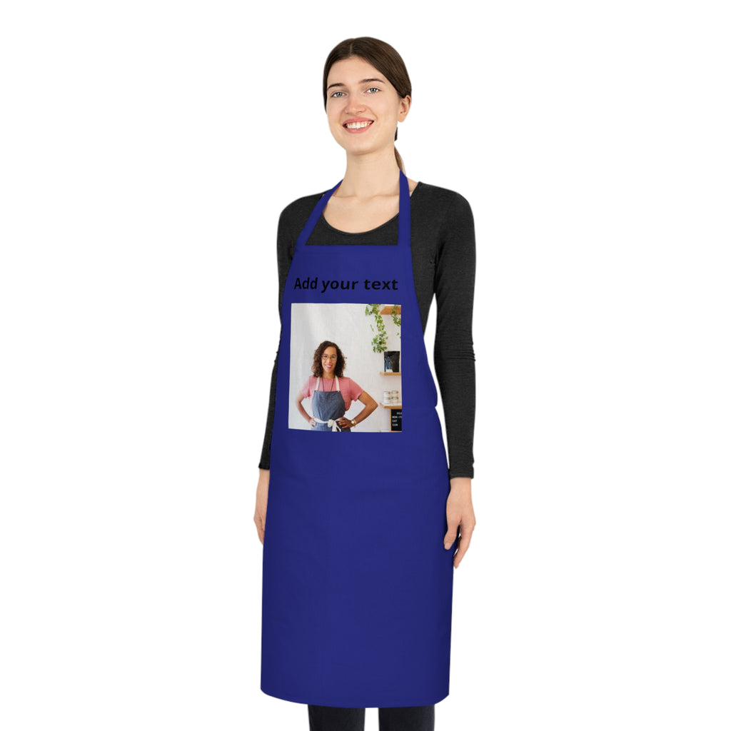 Personalized Photo Cotton Apron — Custom Kitchen Chef Gift