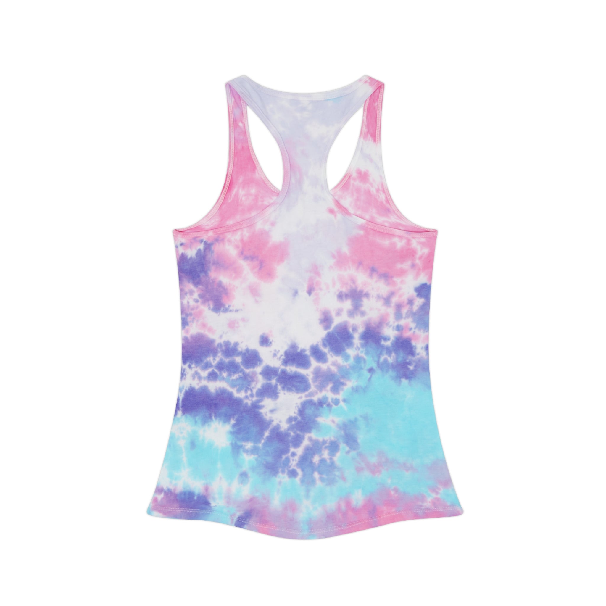 Tie Dye Racerback Tank Top — Custom Photo & Text Athletic Tank