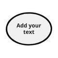 Custom Oval Iron-On Patch — Personalized Add Your Text Embroidery