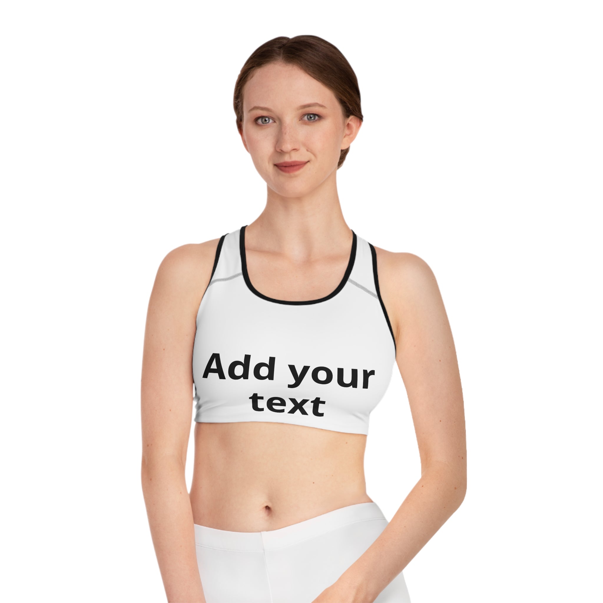 Customizable Sports Bra — 'Print it your way' Adjustable Activewear — Custom Fundraiser & Event Gear for Marathons & Nonprofits
