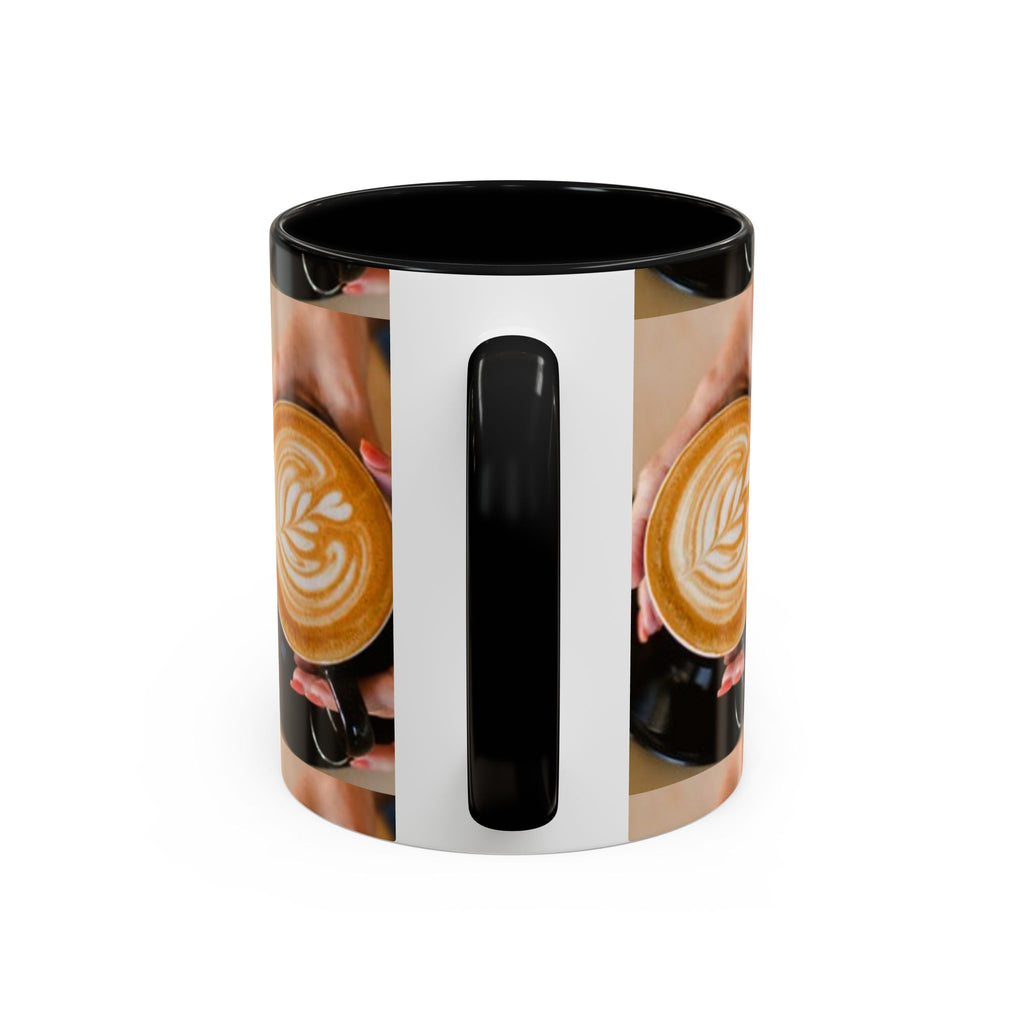 Latte Art Coffee Mug — Barista Hands Holding Latte (11/15 oz)