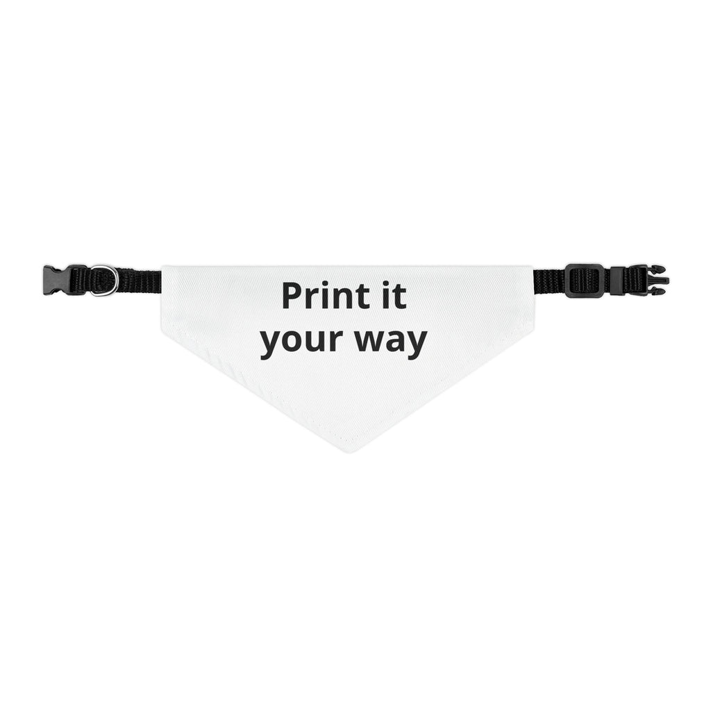 Customizable Pet Bandana Collar — "Print it Your Way" Dog & Cat Accessory