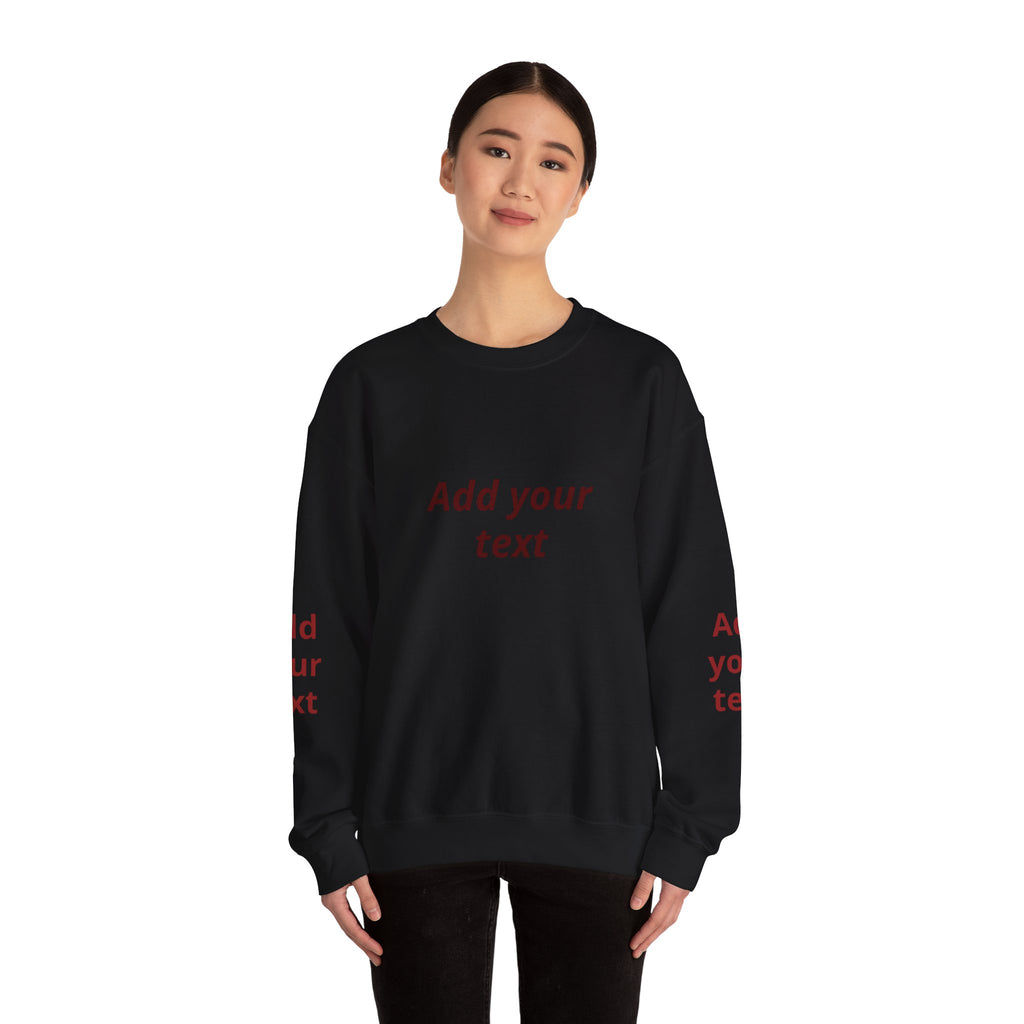Dumpling & Soy Sauce Crewneck Sweatshirt — Customizable Asian Food Graphic