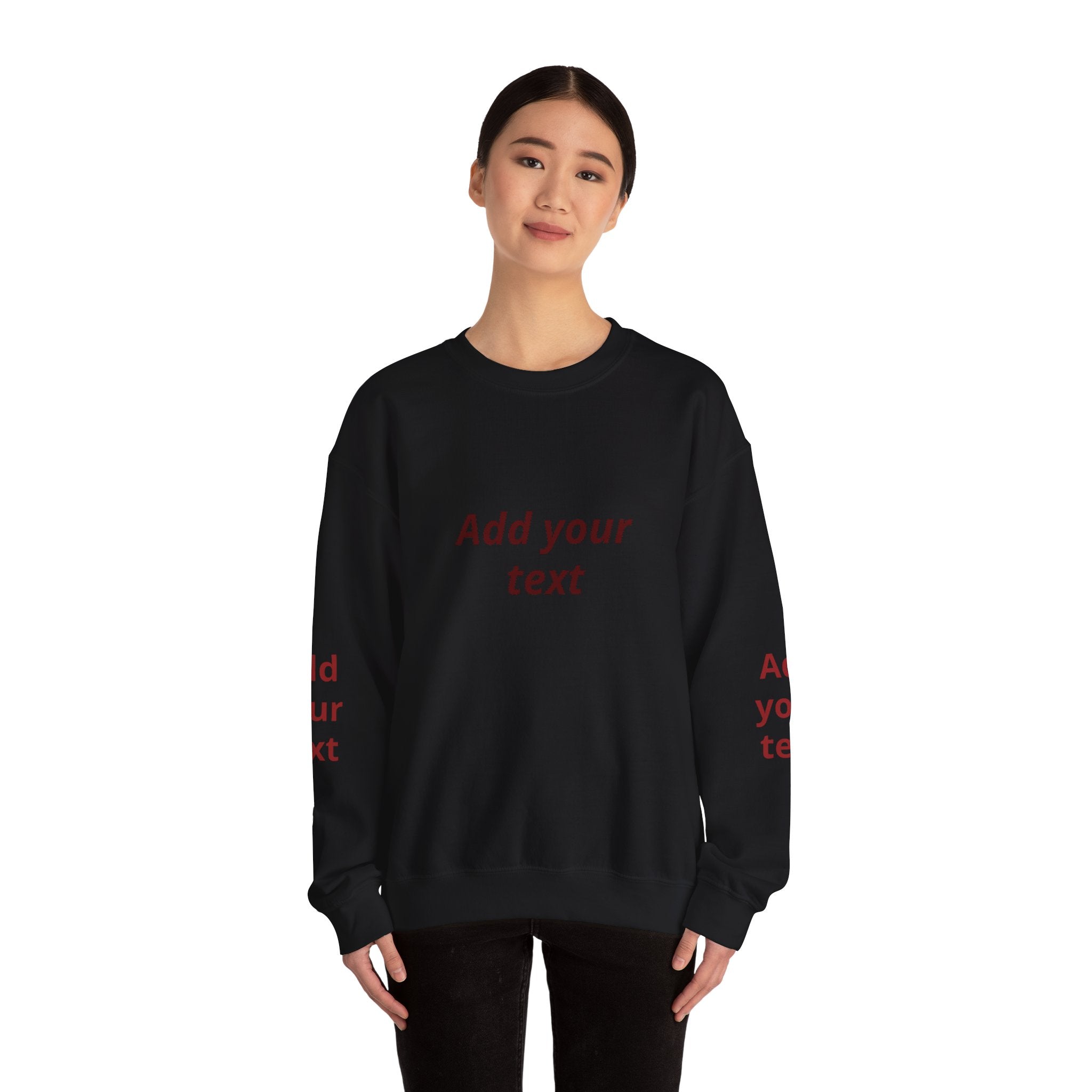 Dumpling & Soy Sauce Crewneck Sweatshirt — Customizable Asian Food Graphic