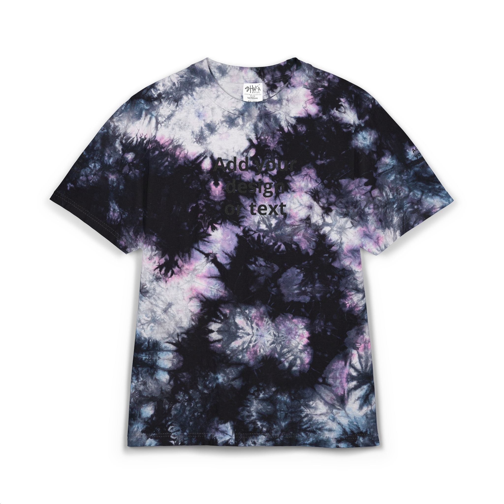 Tie-Dye Spiral Tee — Custom Embroidered Oversized T-Shirt