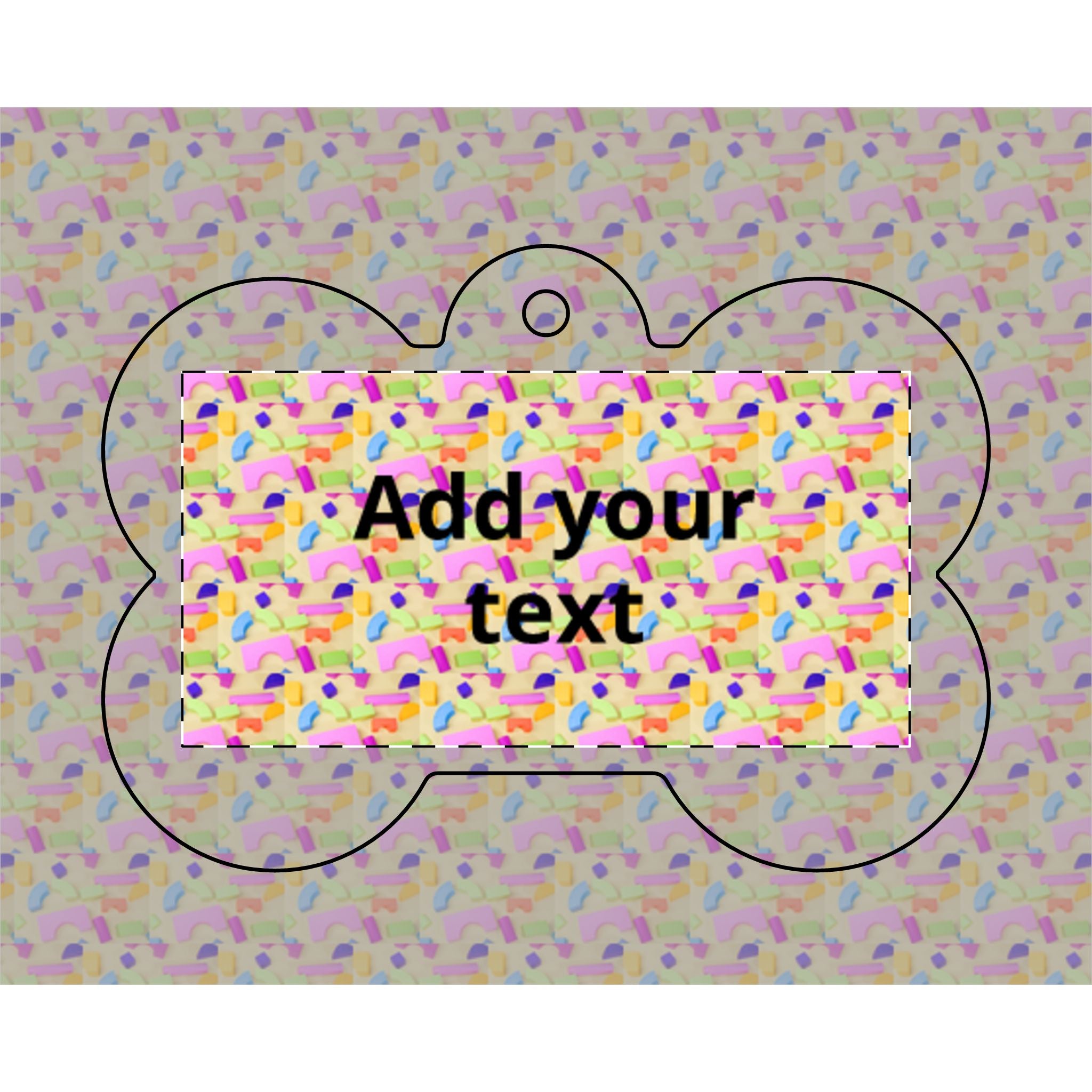 Custom Bone Pet Tag — "Print It Your Way" Engraved ID Tag