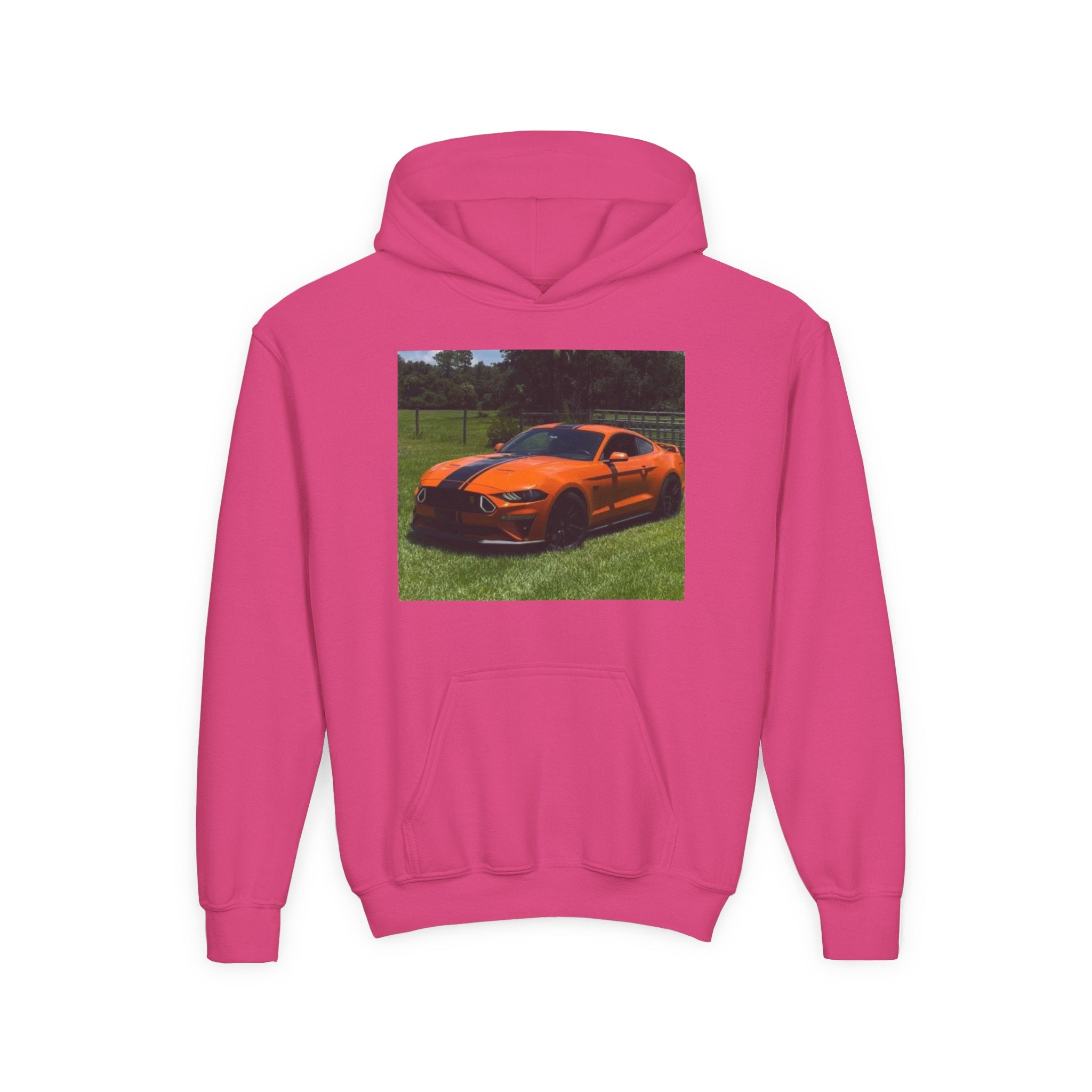 Youth Car Hoodie – Customizable Sports Car Photo Hooded Sweatshirt