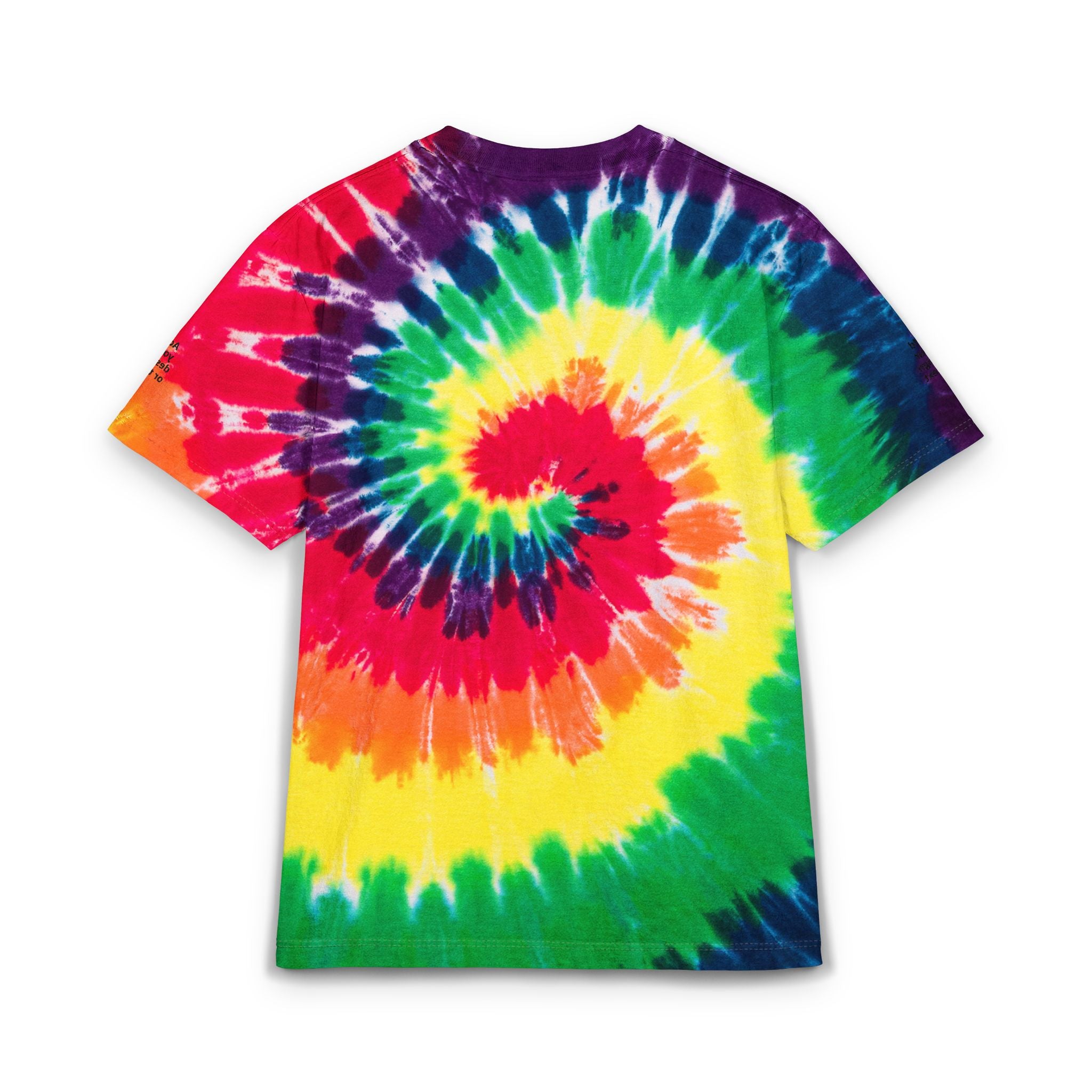 Tie-Dye Spiral Tee — Custom Embroidered Oversized T-Shirt