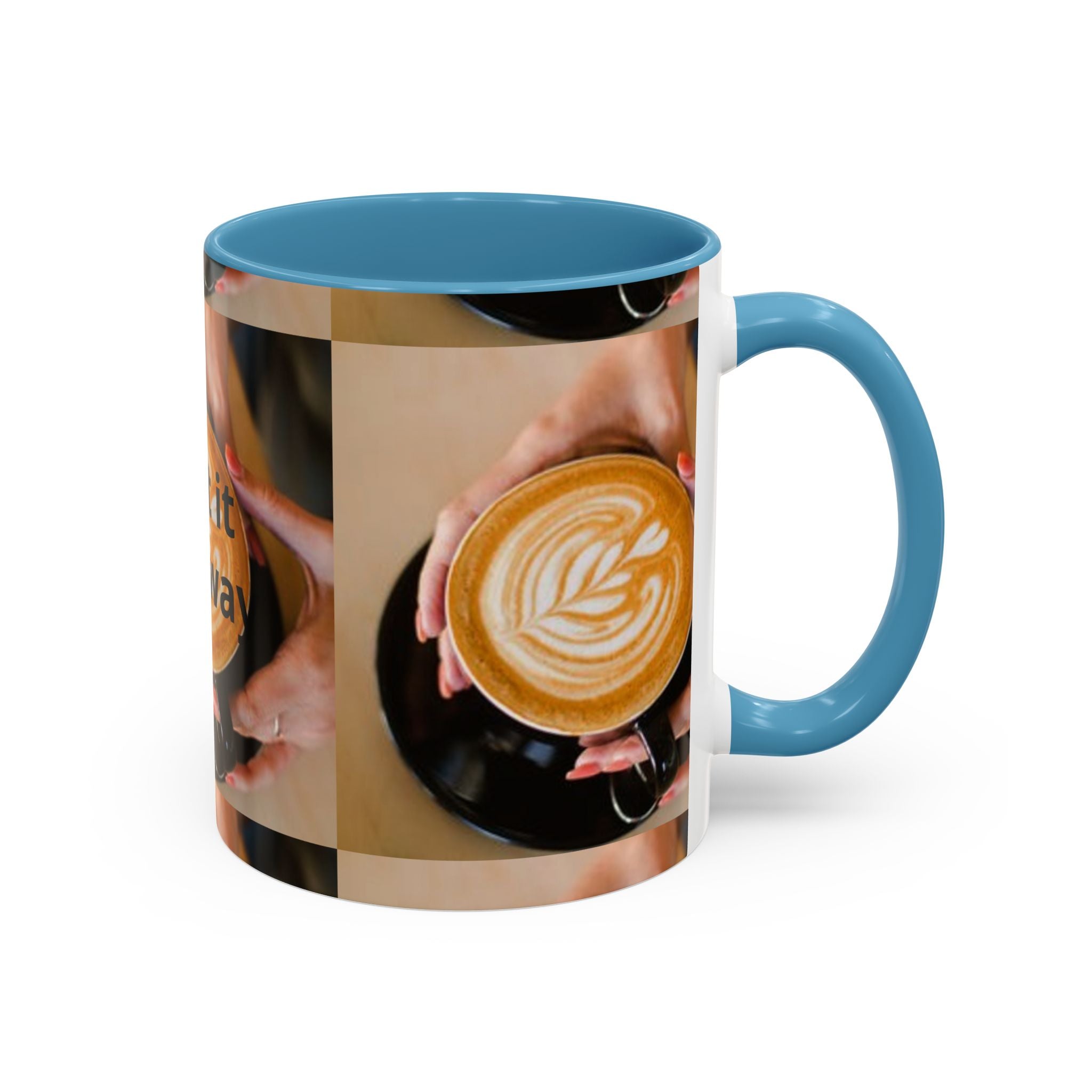 Latte Art Coffee Mug — Barista Hands Holding Latte (11/15 oz)