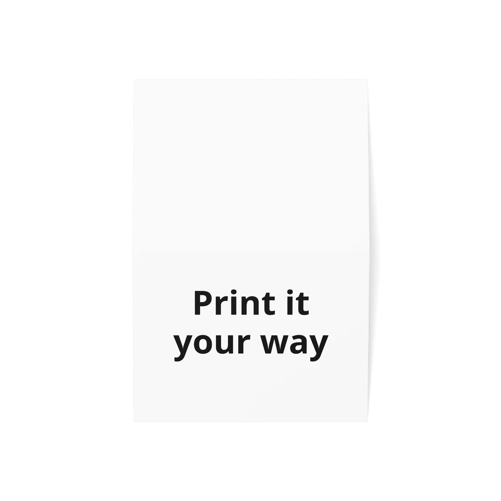 Custom Greeting Cards – Blank Folded Cards for Personalized Printing (1, 10, 30, 50 pcs)