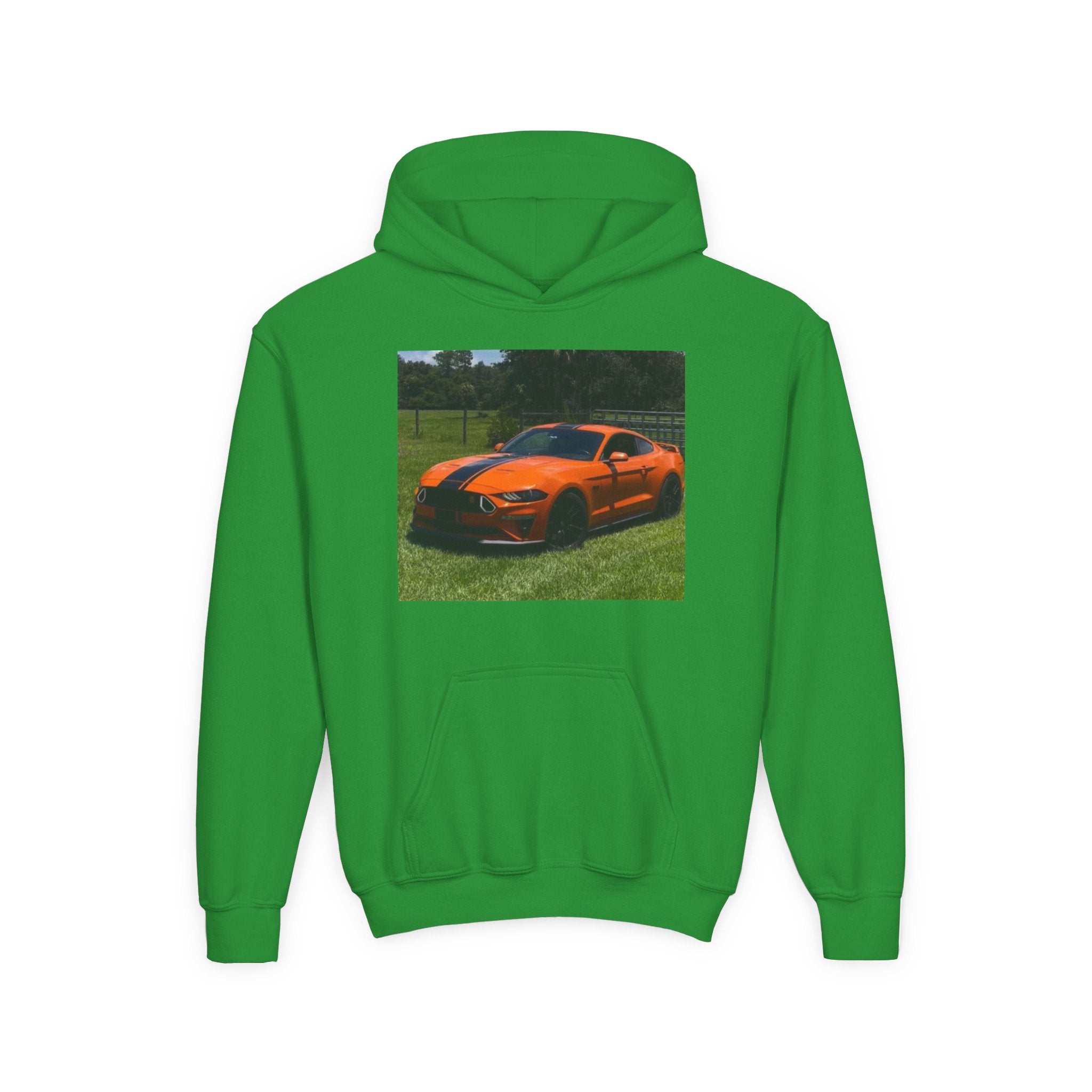 Youth Car Hoodie – Customizable Sports Car Photo Hooded Sweatshirt
