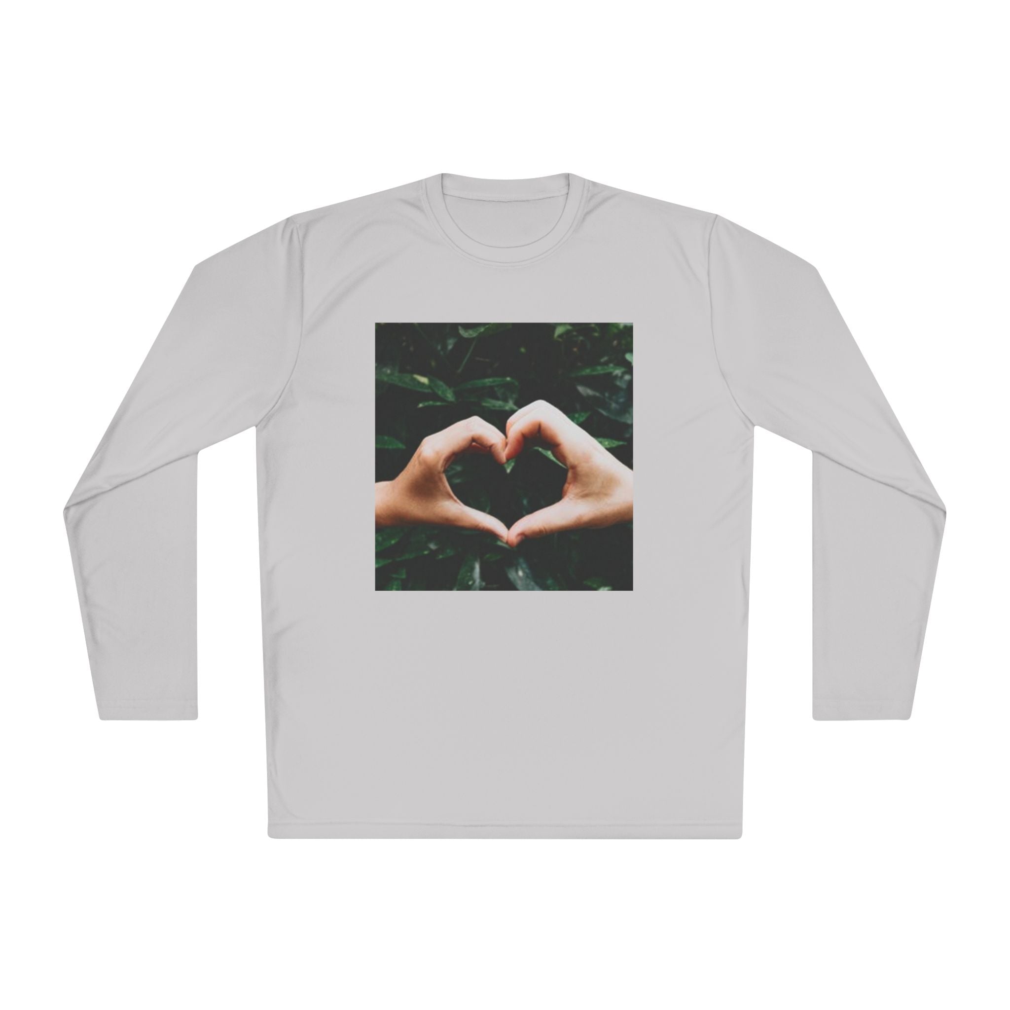 Long Sleeve Tee — Heart Hands Photo Print