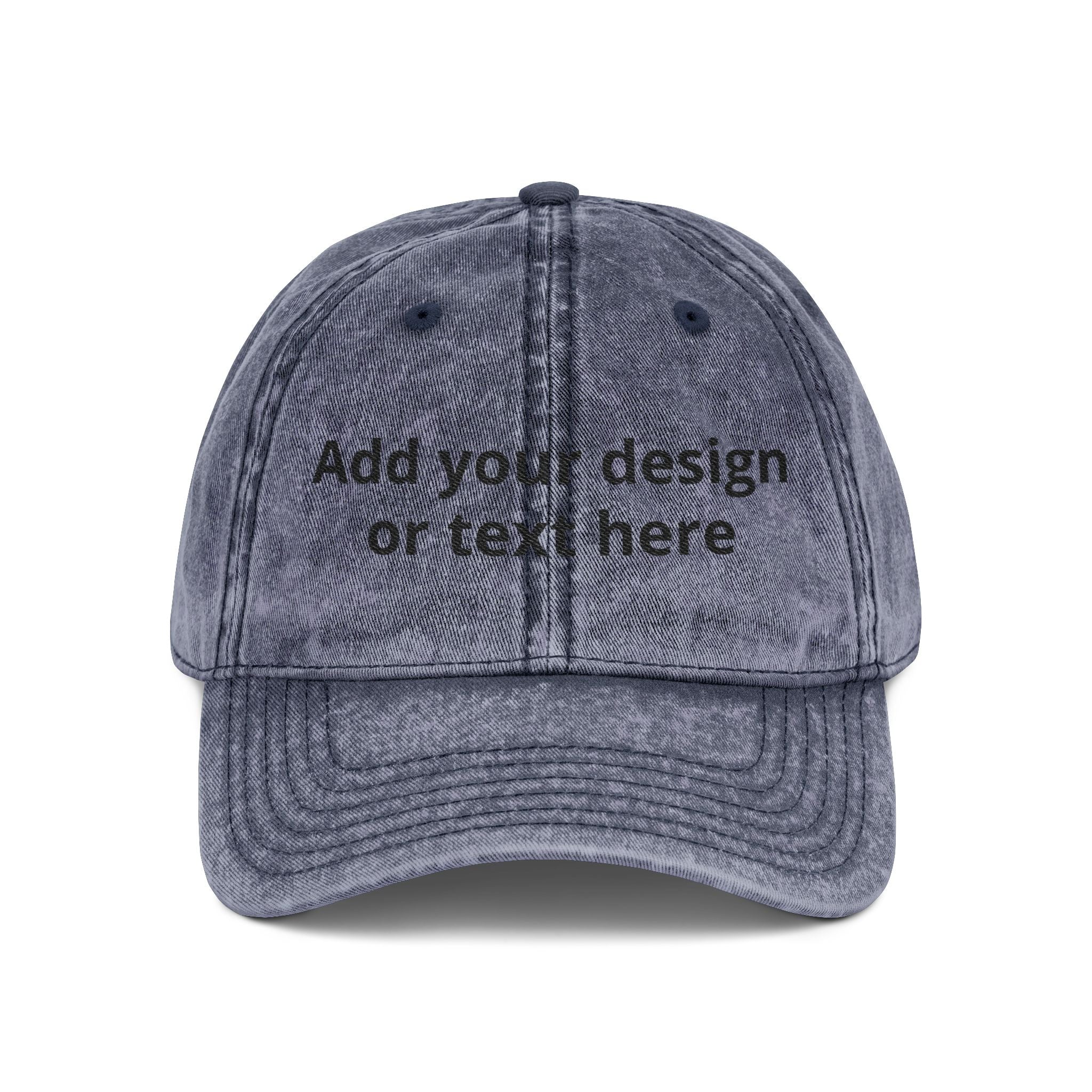 Vintage Embroidered Cap — Custom Text Dad Hat