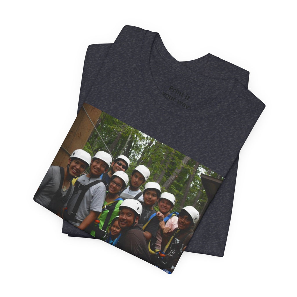 Custom Photo Tee — Add Your Message Personalized Group T-Shirt