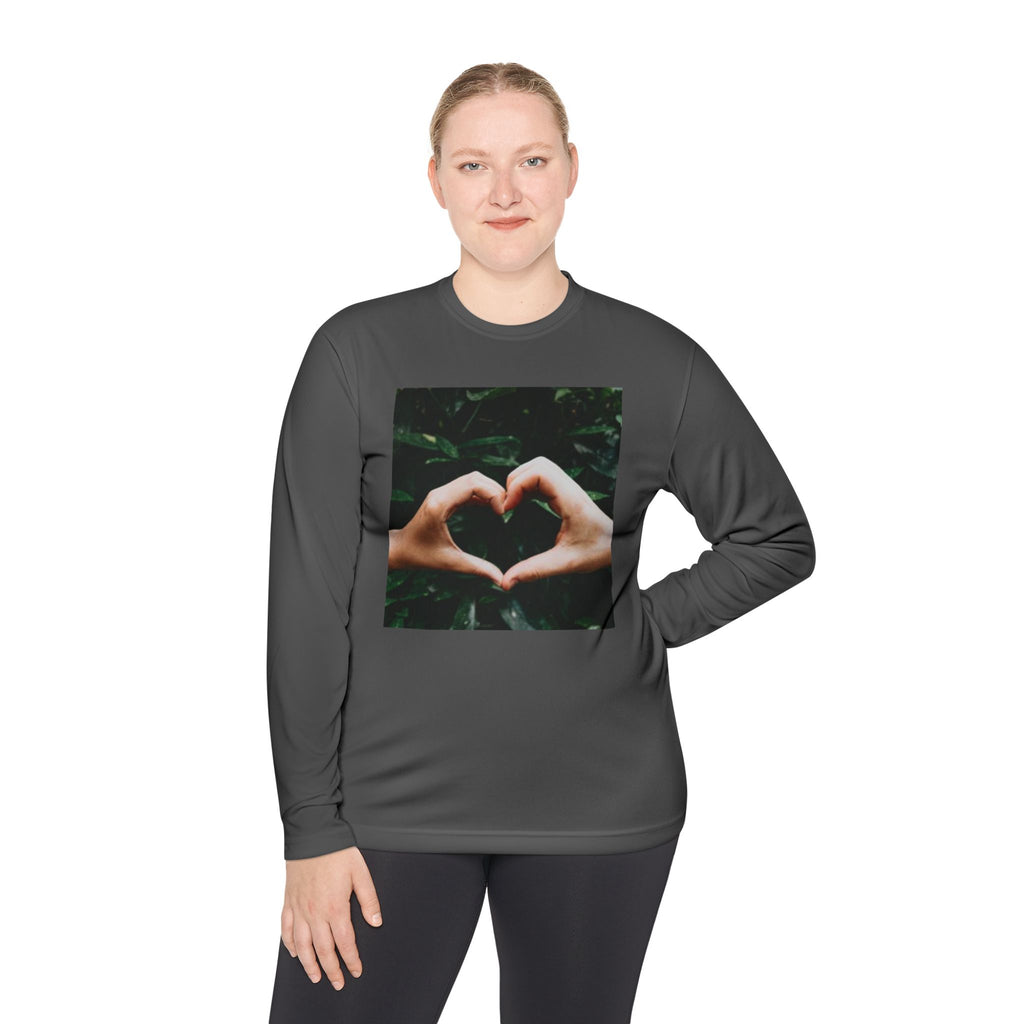 Long Sleeve Tee — Heart Hands Photo Print