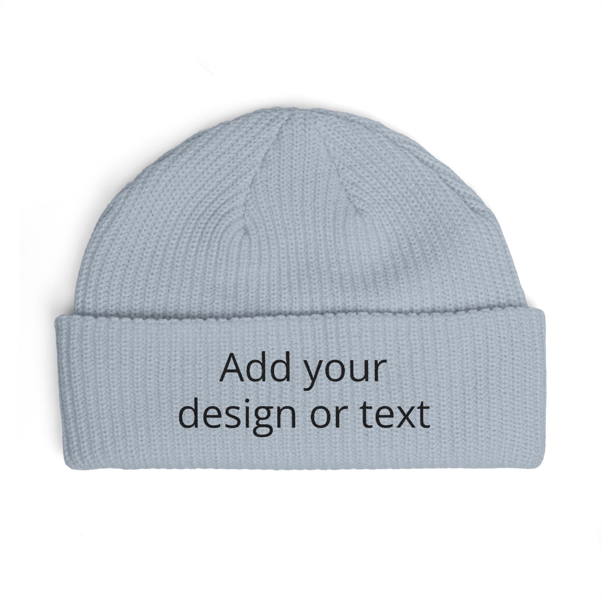 Custom Cuff Beanie — Personalized Knit Hat with Your Text or Design
