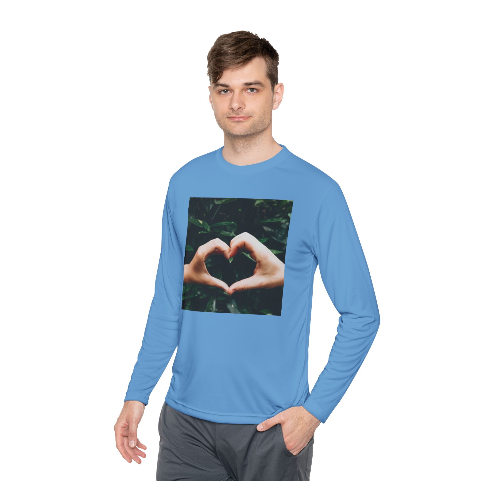 Long Sleeve Tee — Heart Hands Photo Print