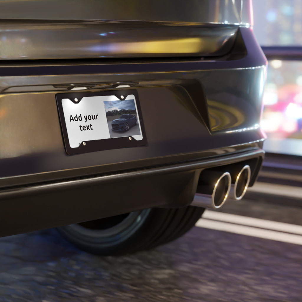 Custom Vanity License Plate - Personalized Photo & Text Printable Aluminum Plate