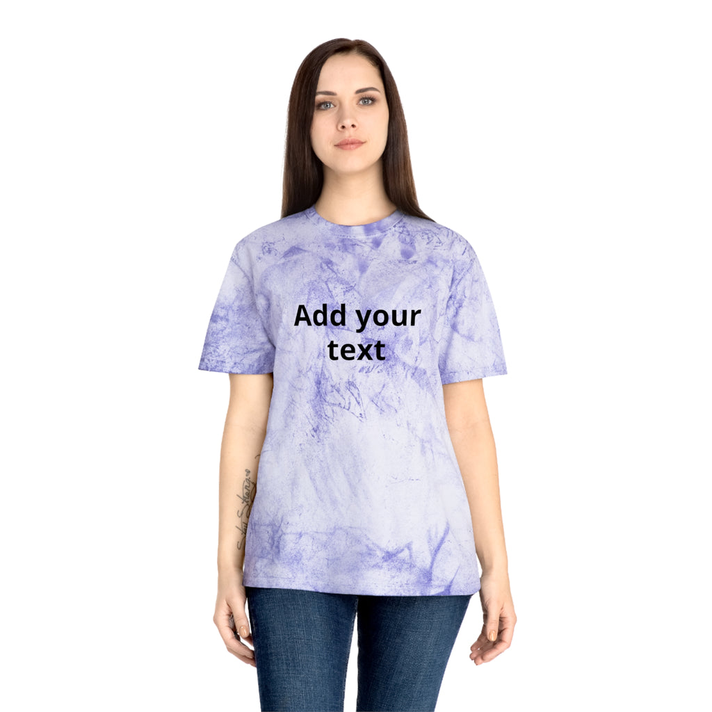 Tie-Dye Custom Text T-Shirt — "In the Zone" Graphic Tee