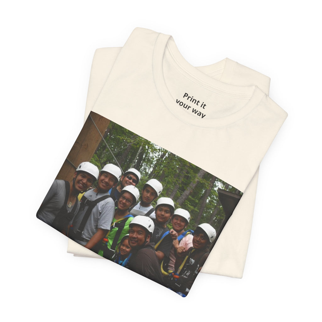 Custom Photo Tee — Add Your Message Personalized Group T-Shirt