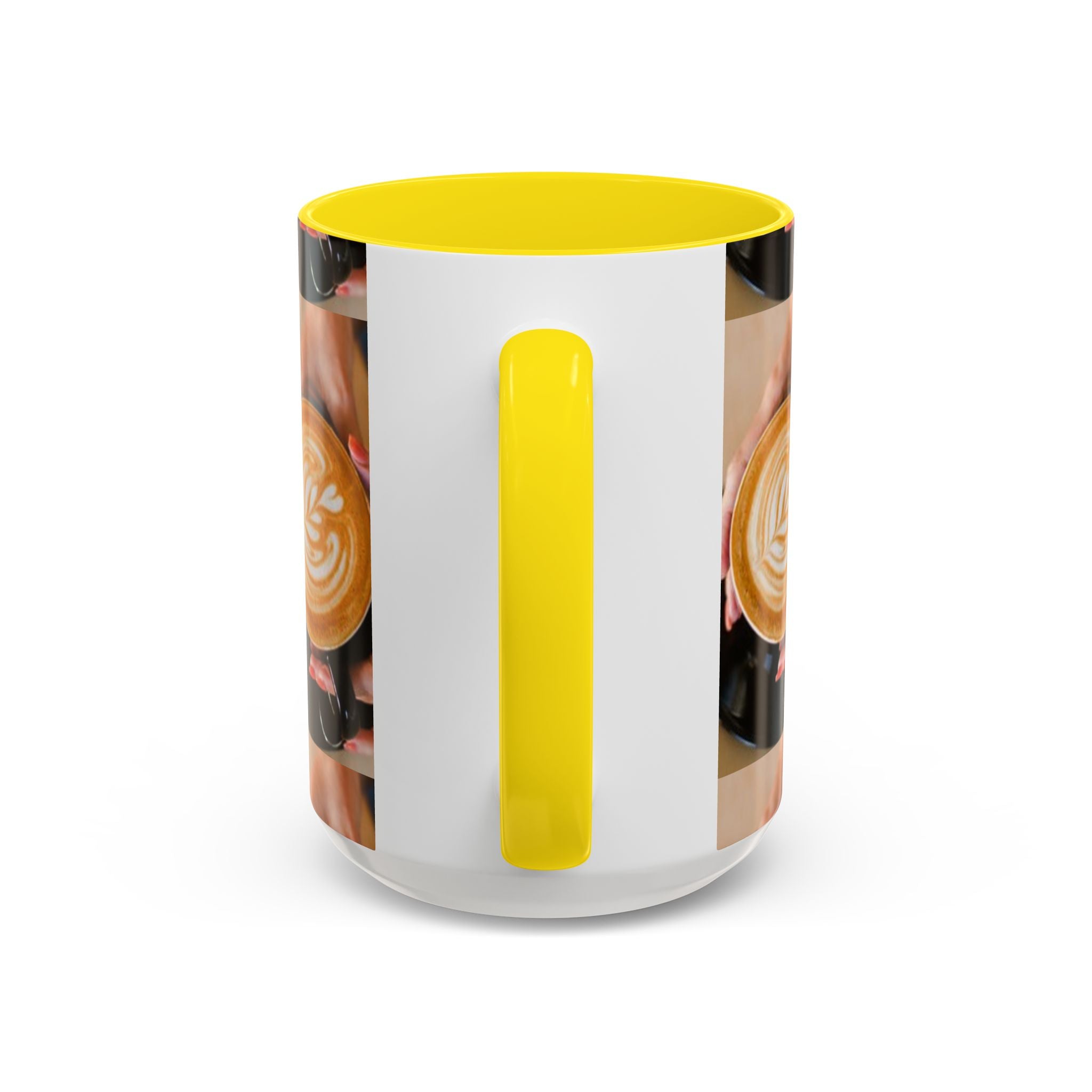Latte Art Coffee Mug — Barista Hands Holding Latte (11/15 oz)