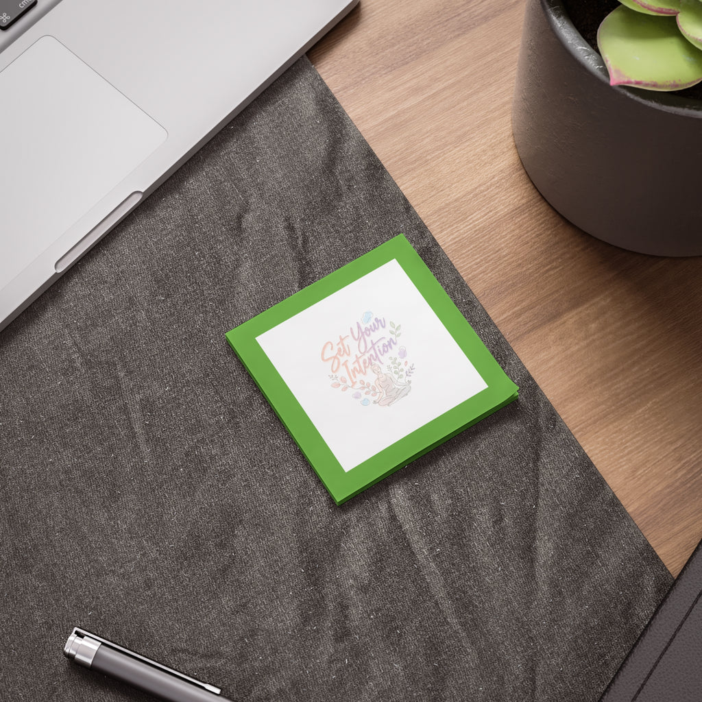 Set Your Intention Post-it Note Pads — Motivational Sticky Notes for Mindfulness & Planning