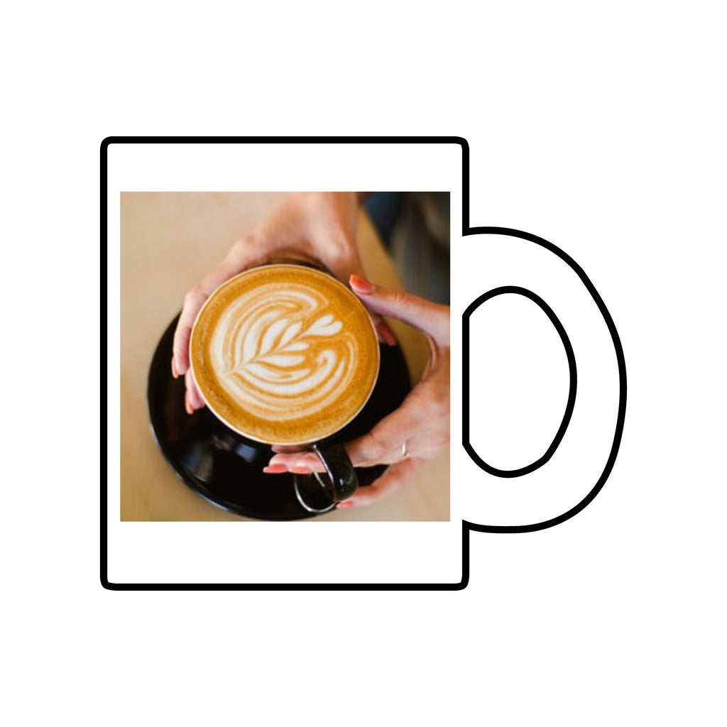 Custom Photo Clear Glass Coffee Mug — 10oz Personalized Latte Cup