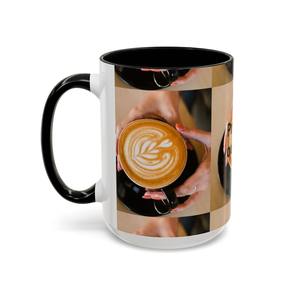 Latte Art Coffee Mug — Barista Hands Holding Latte (11/15 oz)