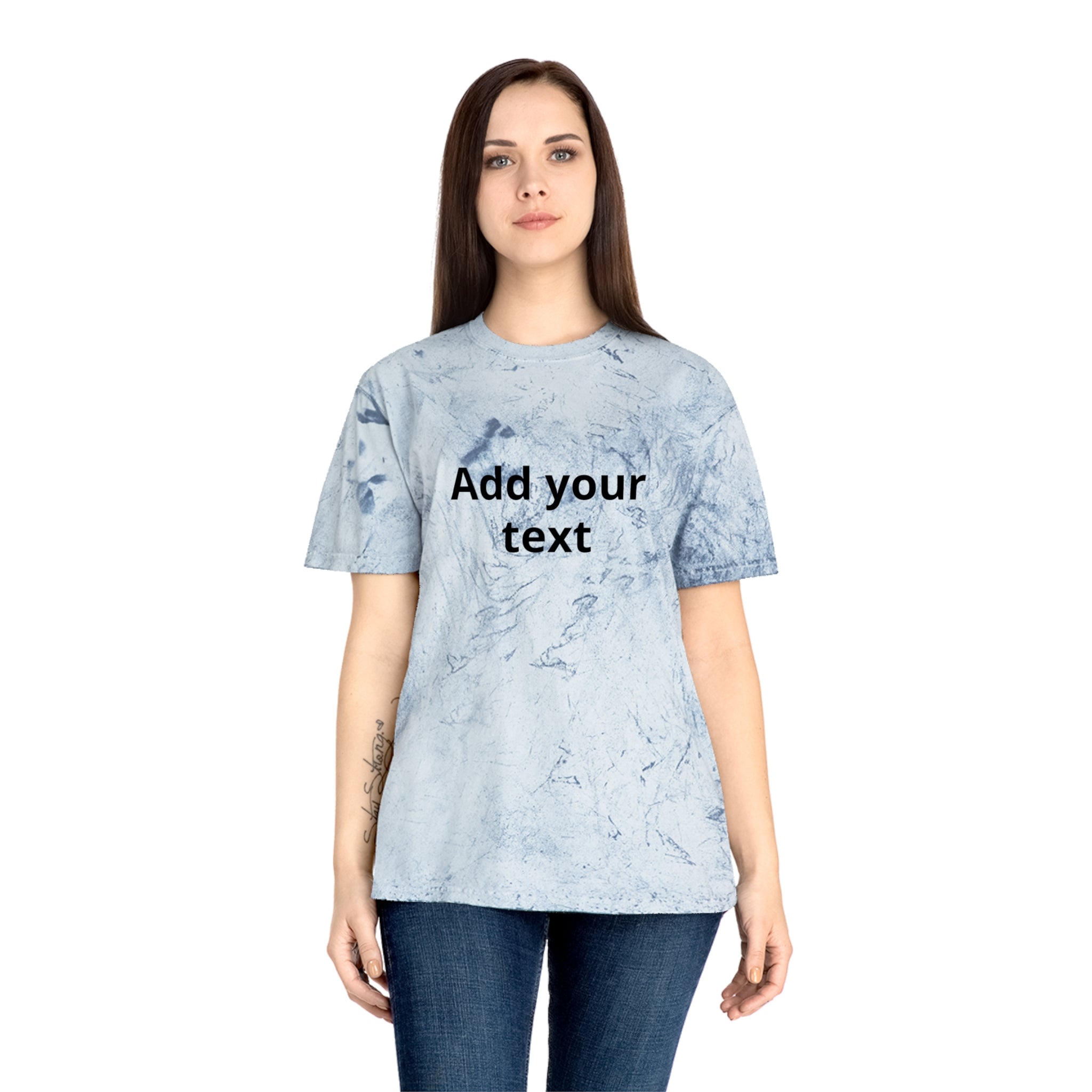 Tie-Dye Custom Text T-Shirt — "In the Zone" Graphic Tee
