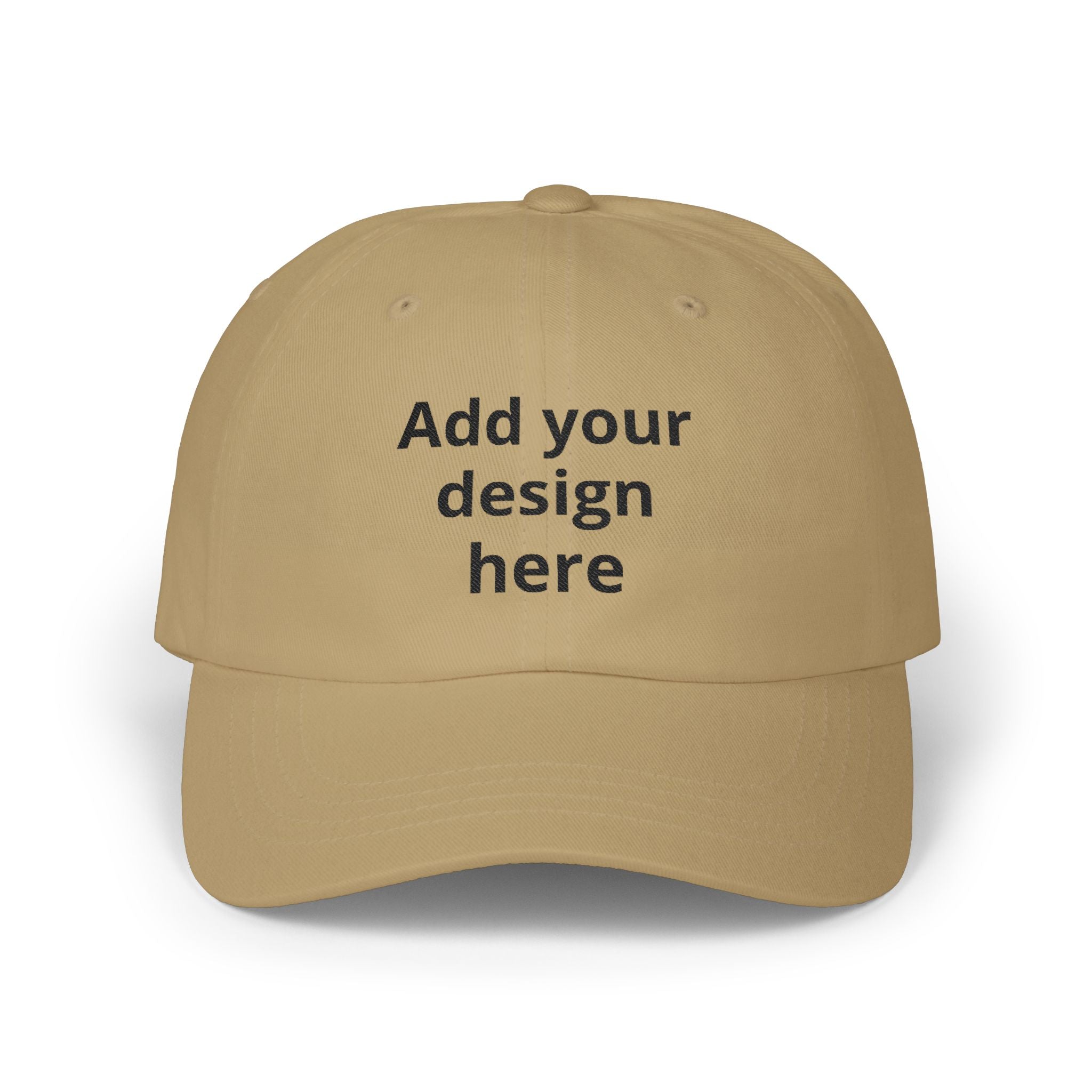 Classic Dad Cap — "Print It Your Way" Adjustable Cotton Baseball Hat