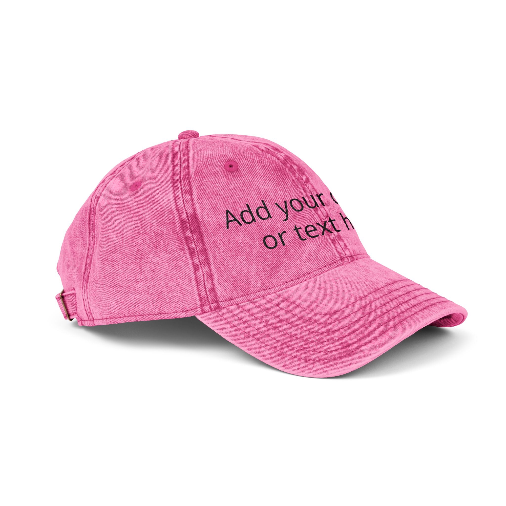 Vintage Embroidered Cap — Custom Text Dad Hat