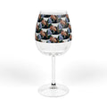12oz Personalized Photo Wine Glass — Custom Face Collage Stemware
