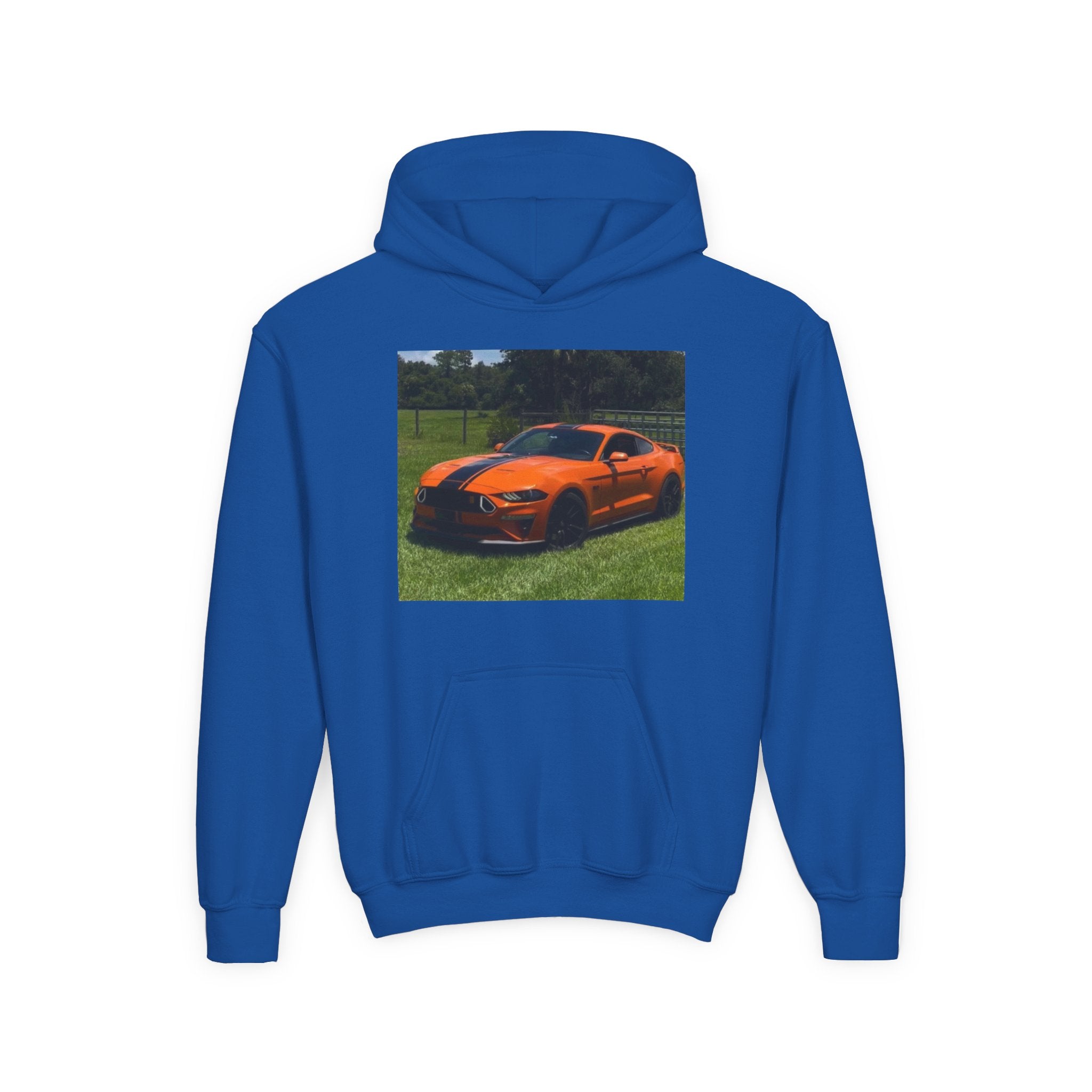 Youth Car Hoodie – Customizable Sports Car Photo Hooded Sweatshirt