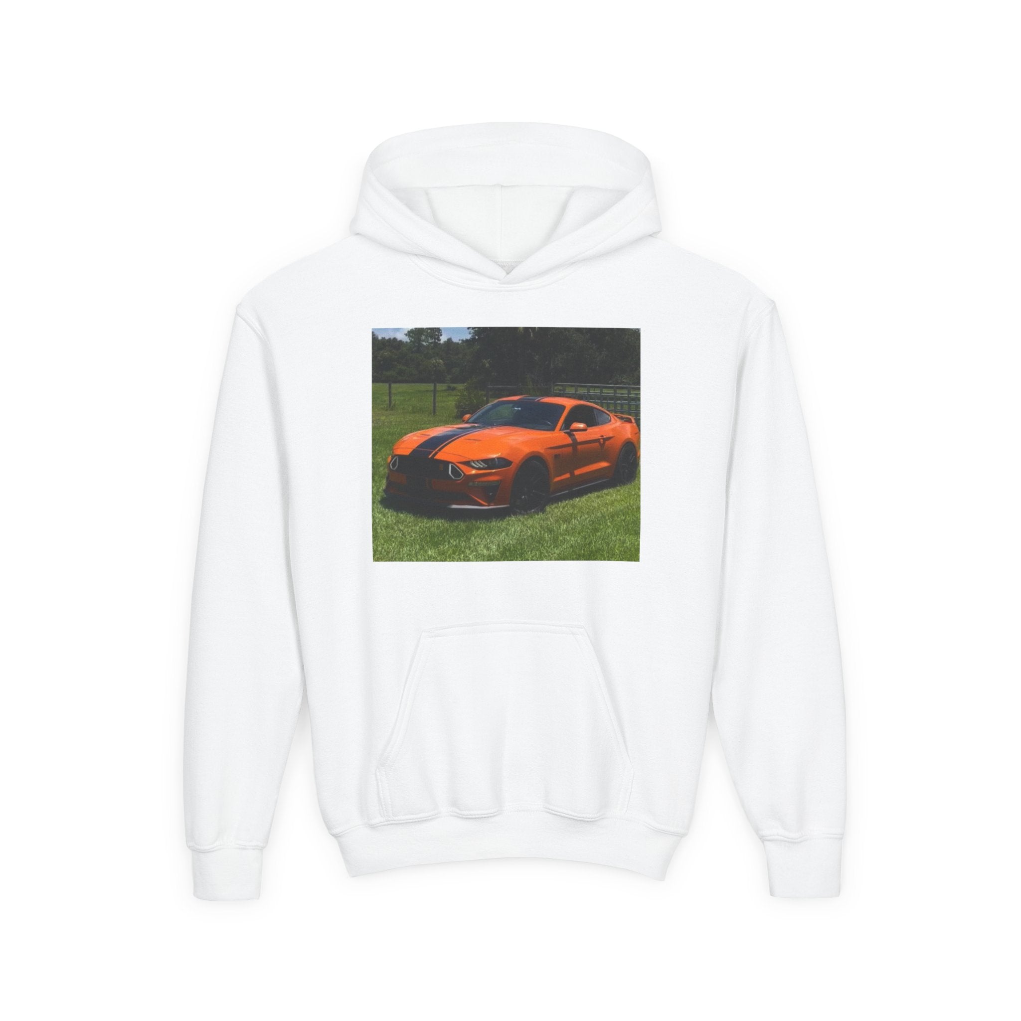 Youth Car Hoodie – Customizable Sports Car Photo Hooded Sweatshirt