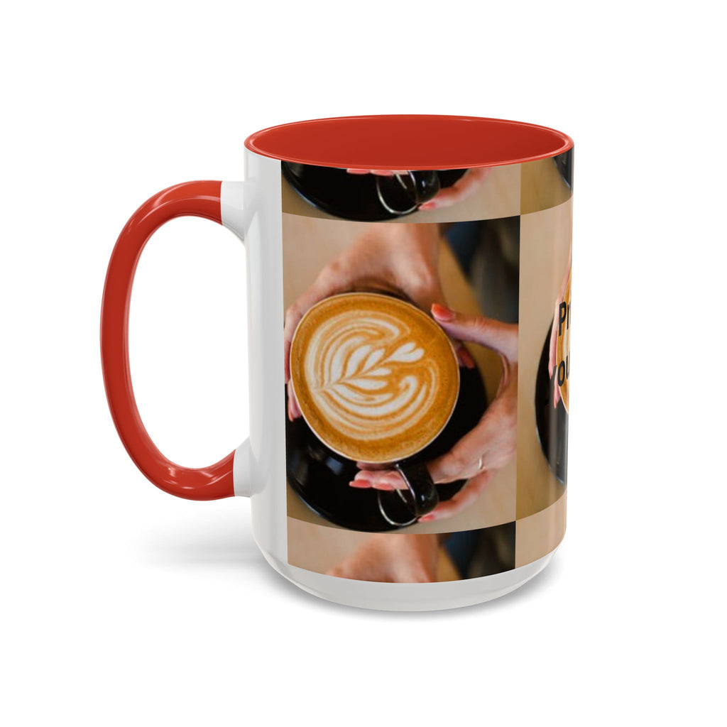 Latte Art Coffee Mug — Barista Hands Holding Latte (11/15 oz)