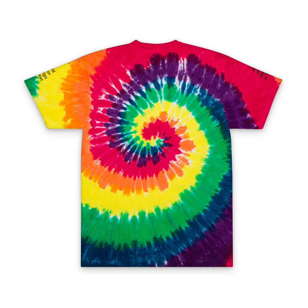 Tie-Dye Spiral Tee — Custom Embroidered Oversized T-Shirt