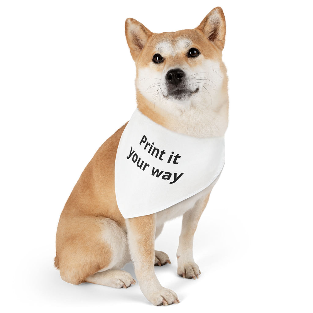 Customizable Pet Bandana Collar — "Print it Your Way" Dog & Cat Accessory