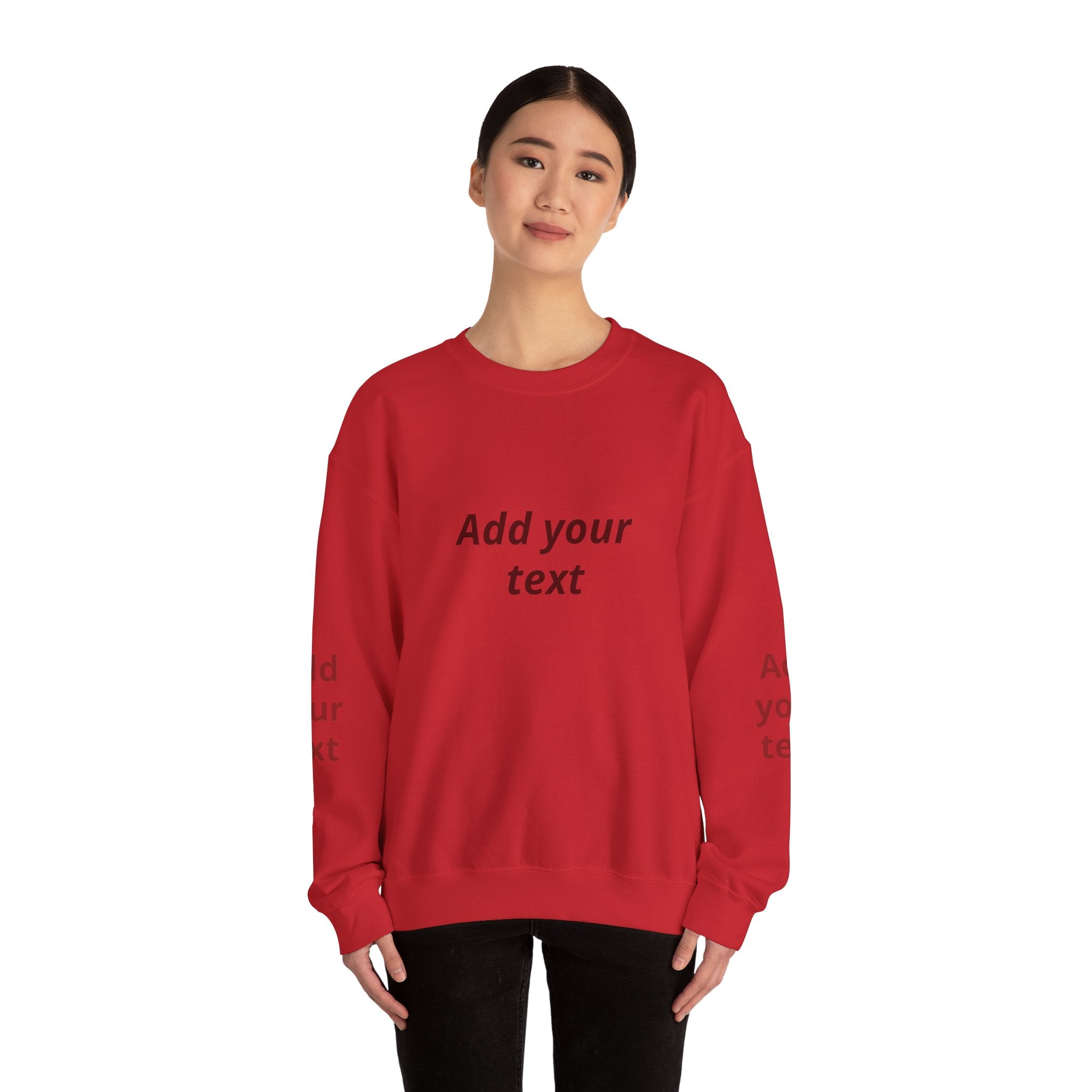 Dumpling & Soy Sauce Crewneck Sweatshirt — Customizable Asian Food Graphic